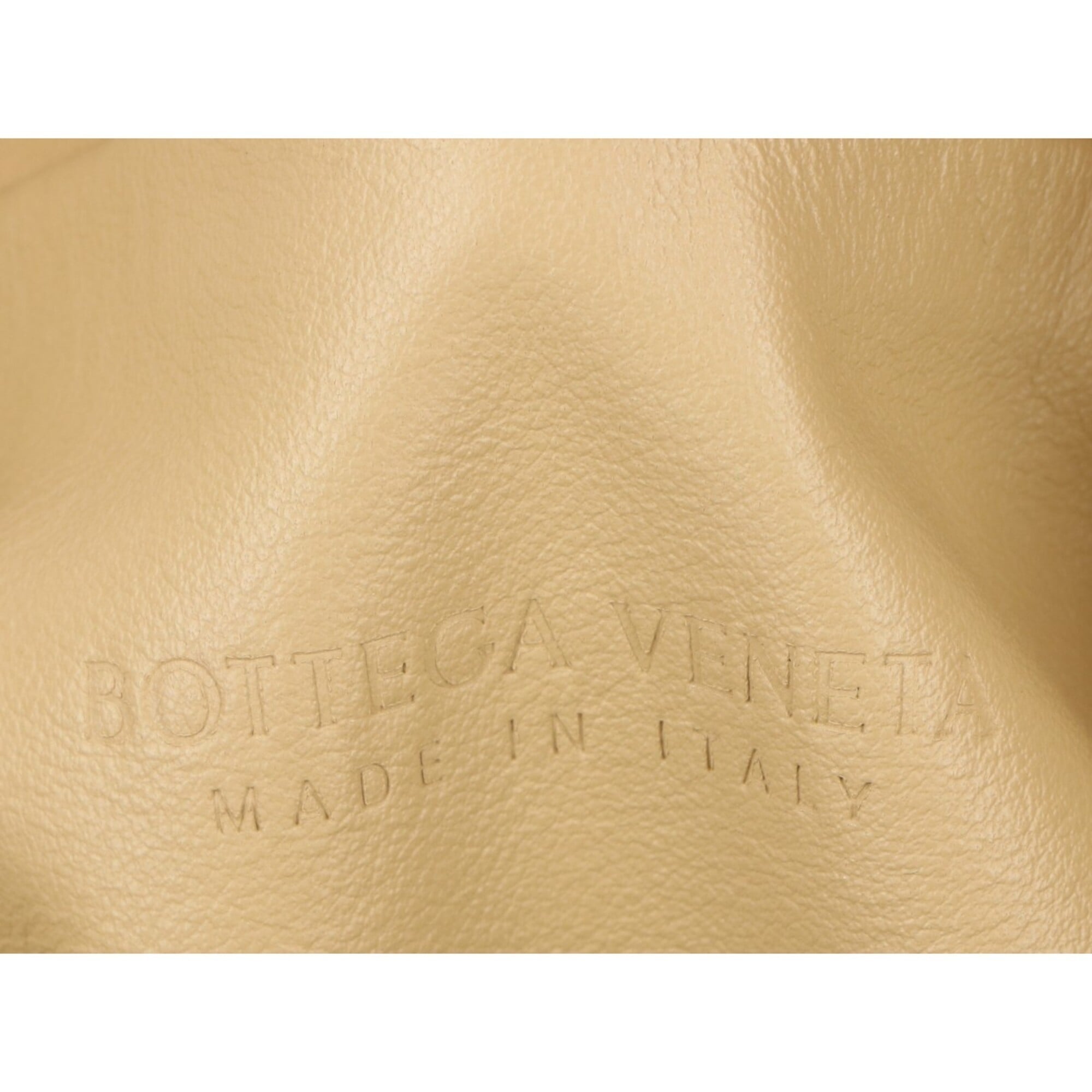 Bottega Veneta Beige Yellow Leather Handbag (Pre-Owned)