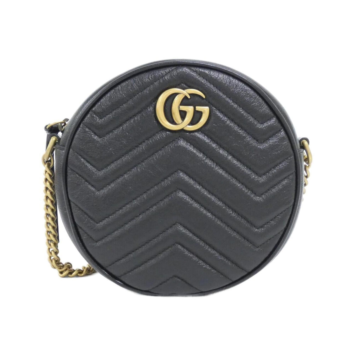 Gucci Black Quilting Leather Shoulder Bag (Pre-Owned)