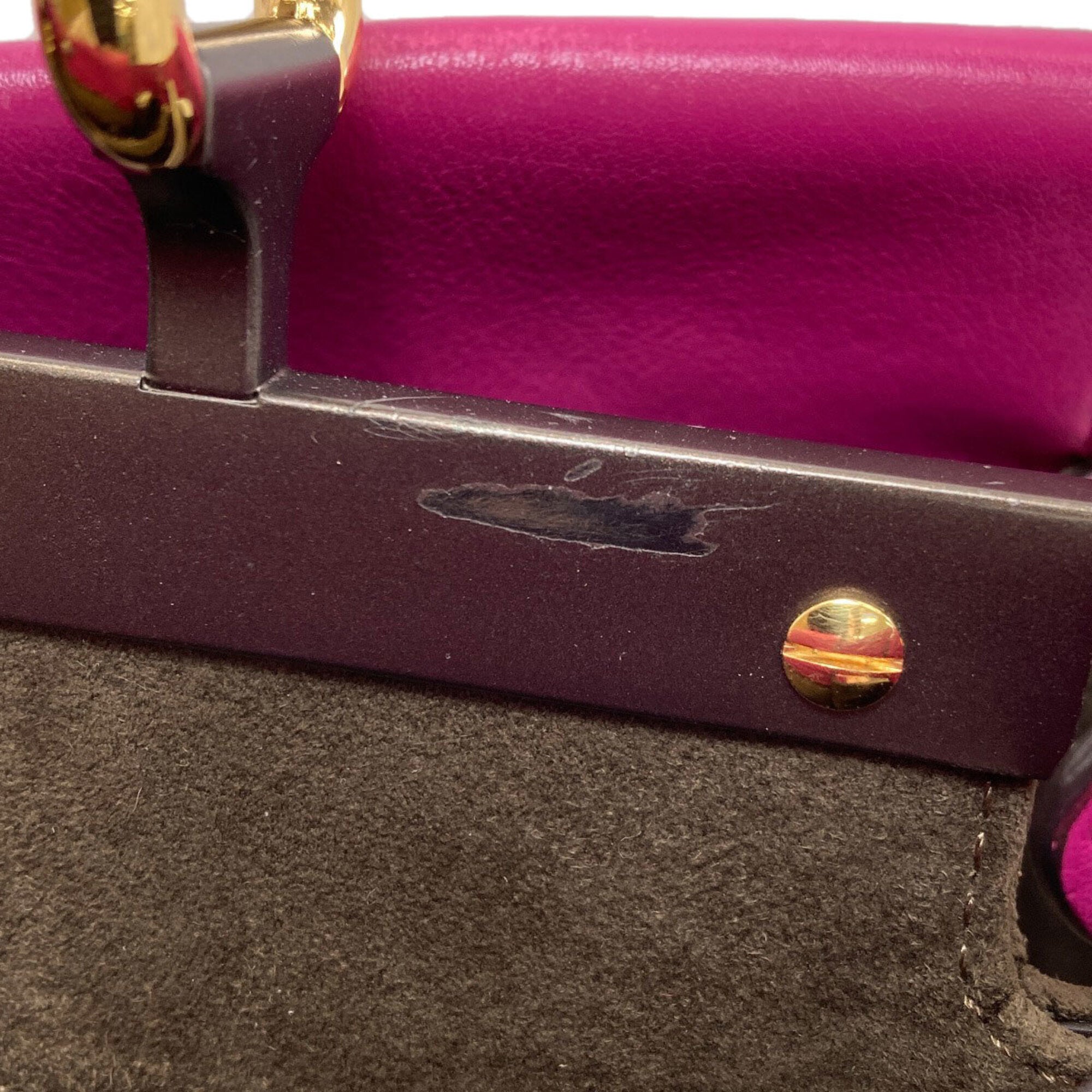 Fendi Pink Leather Handbag (Pre-Owned)