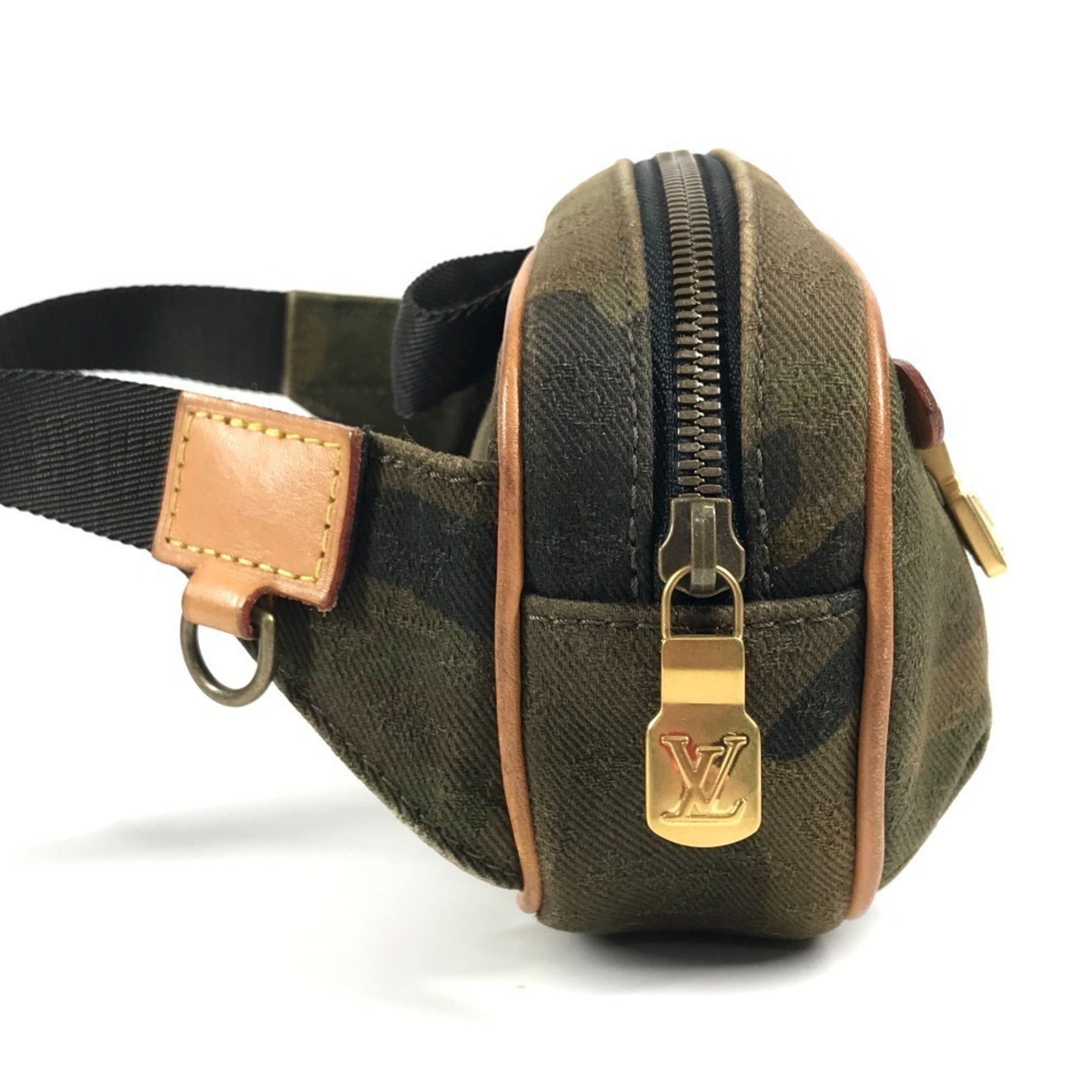 Louis Vuitton Camouflage Khaki Monogram Monogram Sling Bag (Pre-Owned)