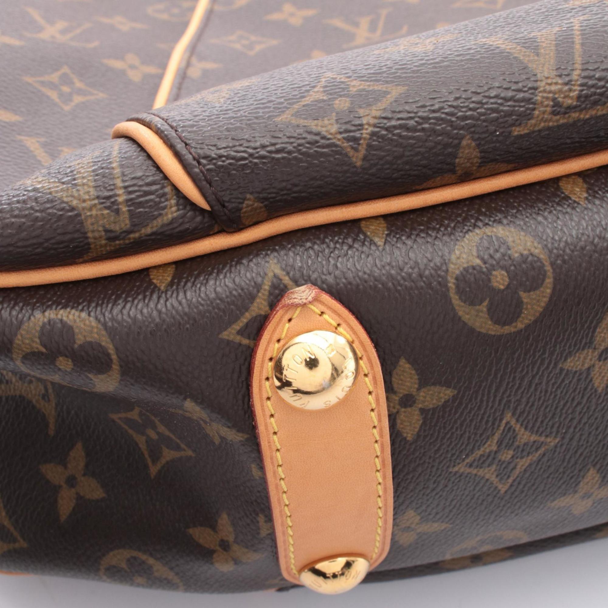 Louis Vuitton Brown Coated Canvas Pvc Monogram Leather Handbag Shoulder Bag (Pre-Owned)