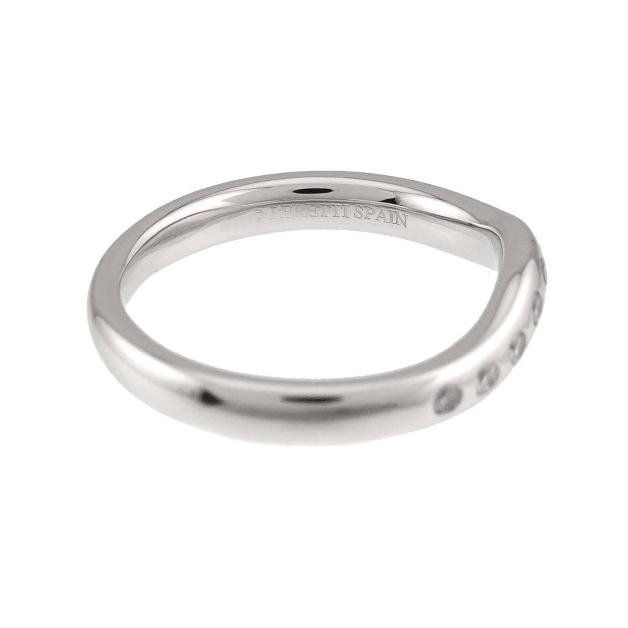 Tiffany Platinum Platinum 950 Band Ring (Pre-Owned)