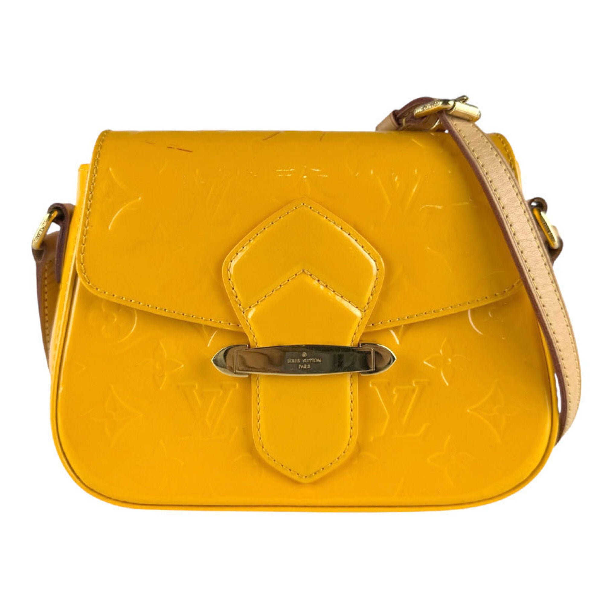 Louis Vuitton Jaune Monogram Vernis Shoulder Bag (Pre-Owned)