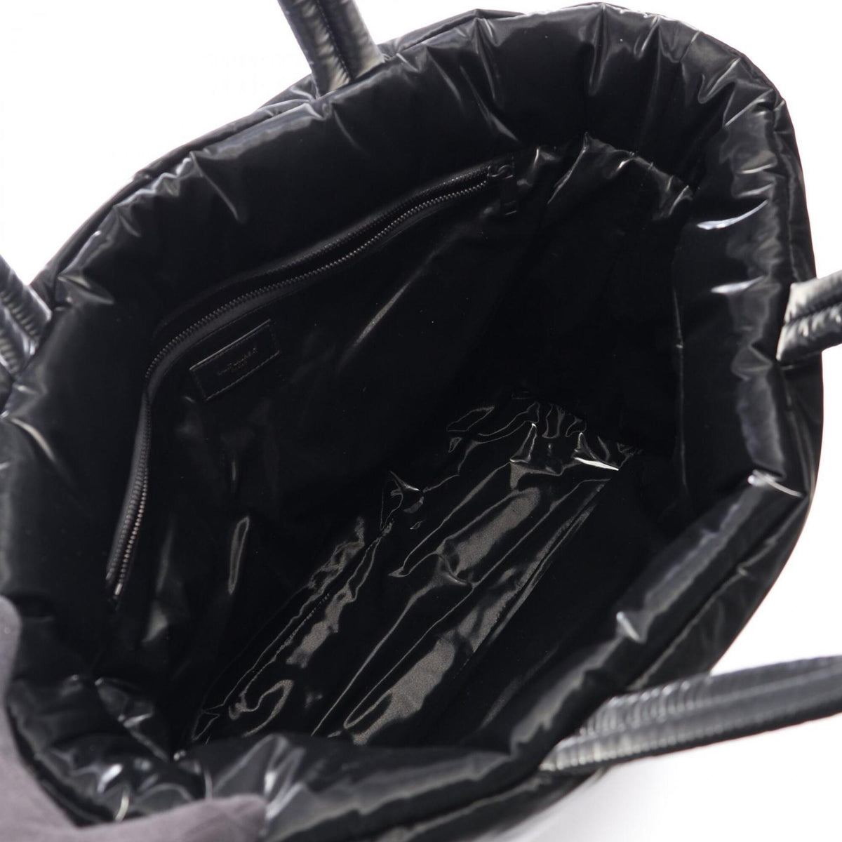 Yves Saint Laurent Black Nylon Handbag Tote Bag (Pre-Owned)