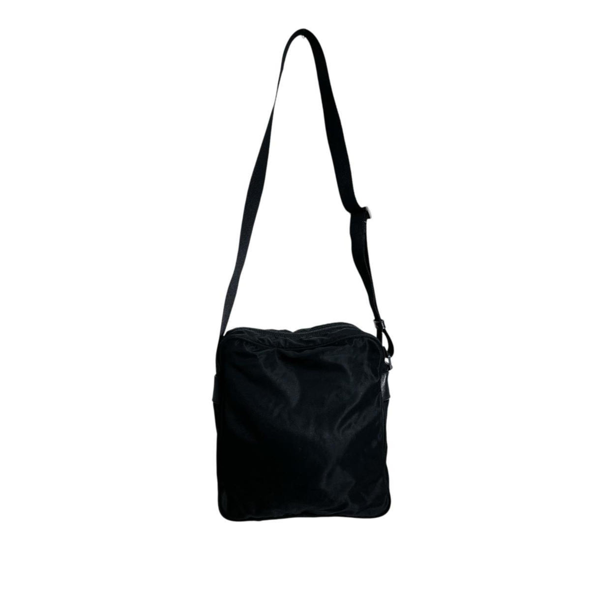 Prada Black Nylon Shoulder Bag Sling Bag (Pre-Owned)