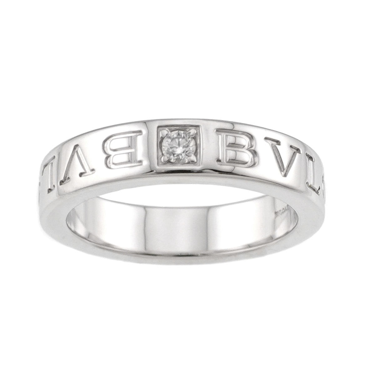 Bvlgari White Gold White Gold (18K) Band Ring (Pre-Owned)