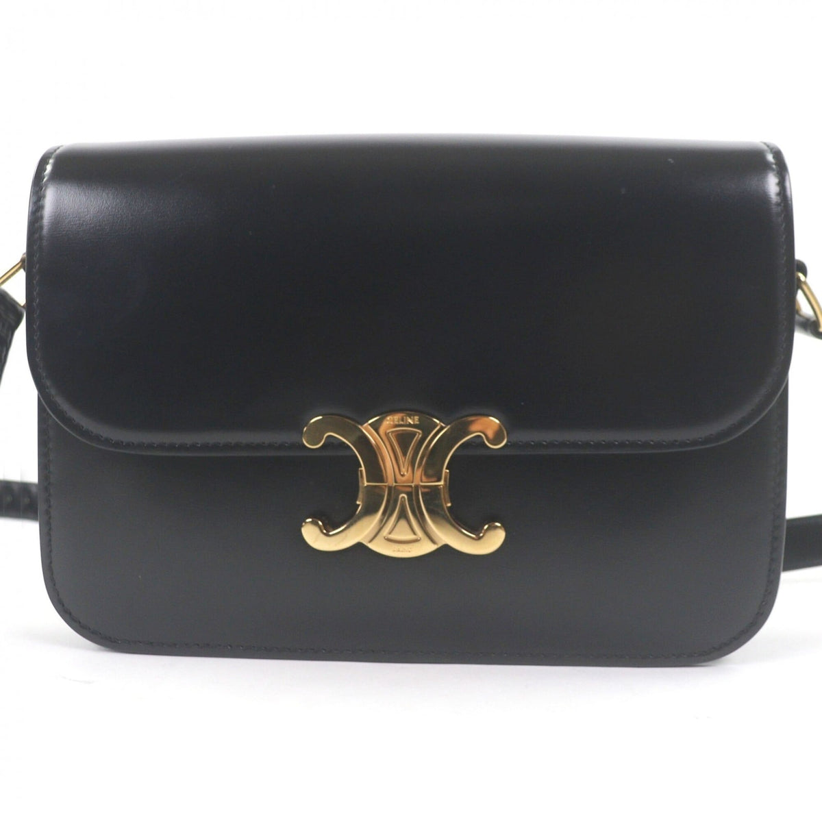Celine Black Leather Shoulder Bag (Pre-Owned)