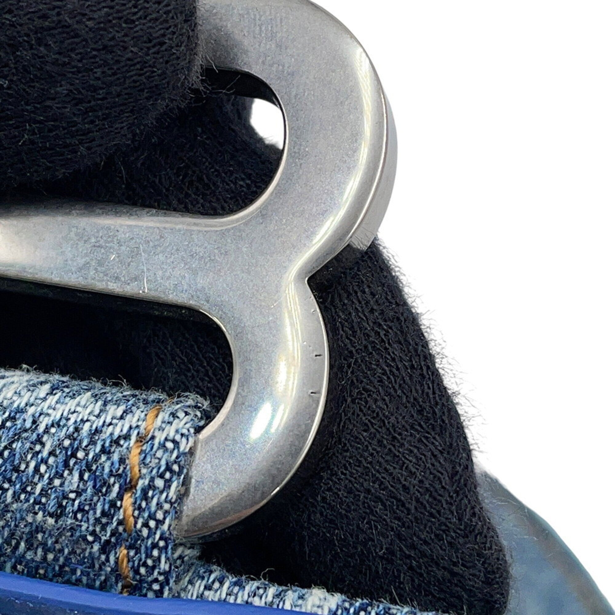 Balenciaga Blue Denim Handbag Shoulder Bag (Pre-Owned)