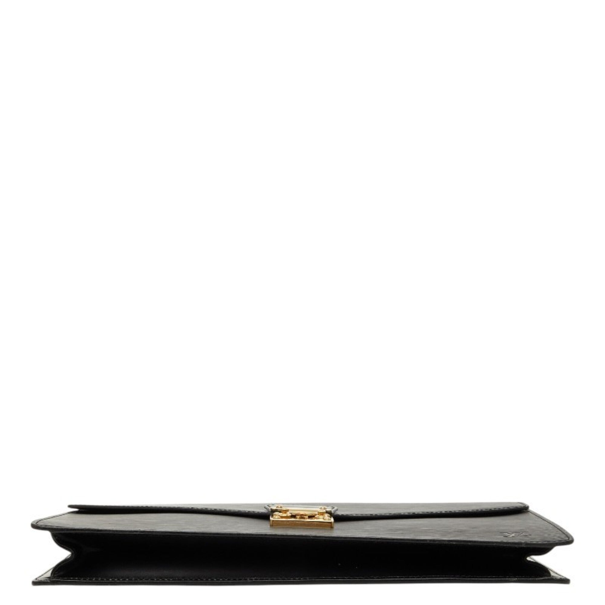 Louis Vuitton Black Noir Leather Shoulder Bag (Pre-Owned)