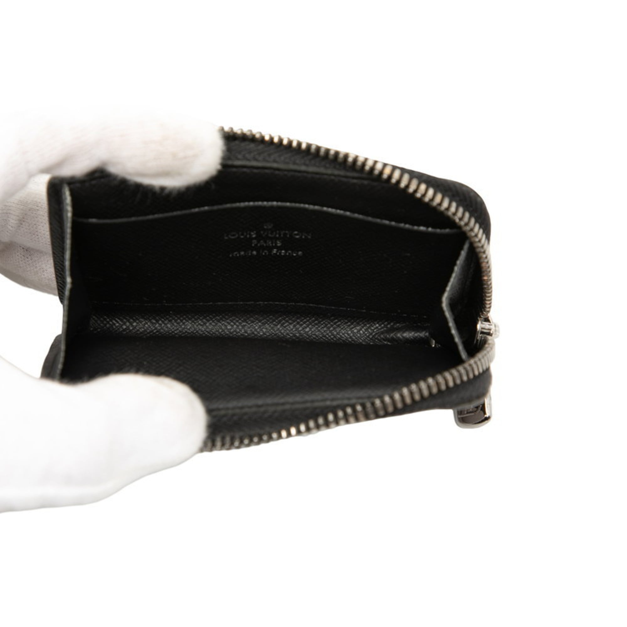 Louis Vuitton Black Pvc Leather Coin Purse/Coin Case (Pre-Owned)
