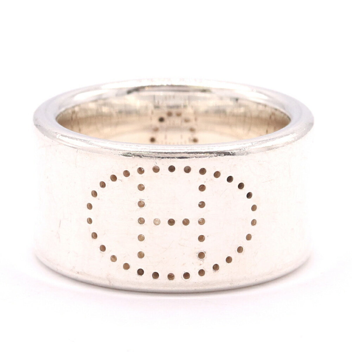 Hermes Sterling Silver 925 Band Ring (Pre-Owned)