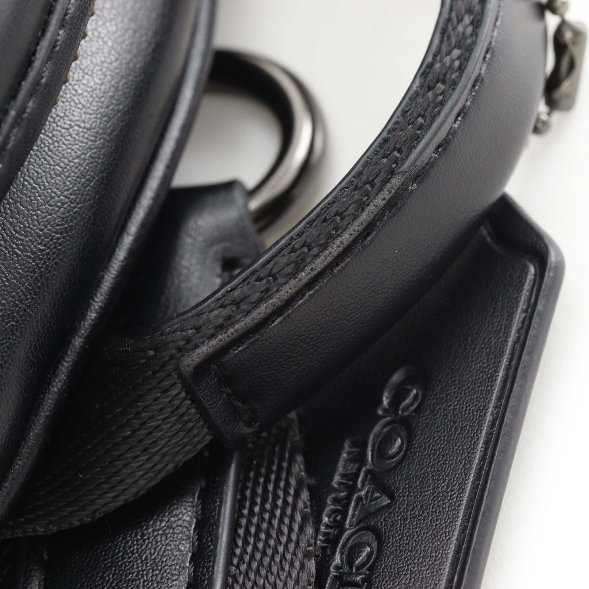 Coach Signature Black Pvc Sling Bag (Pre-Owned)