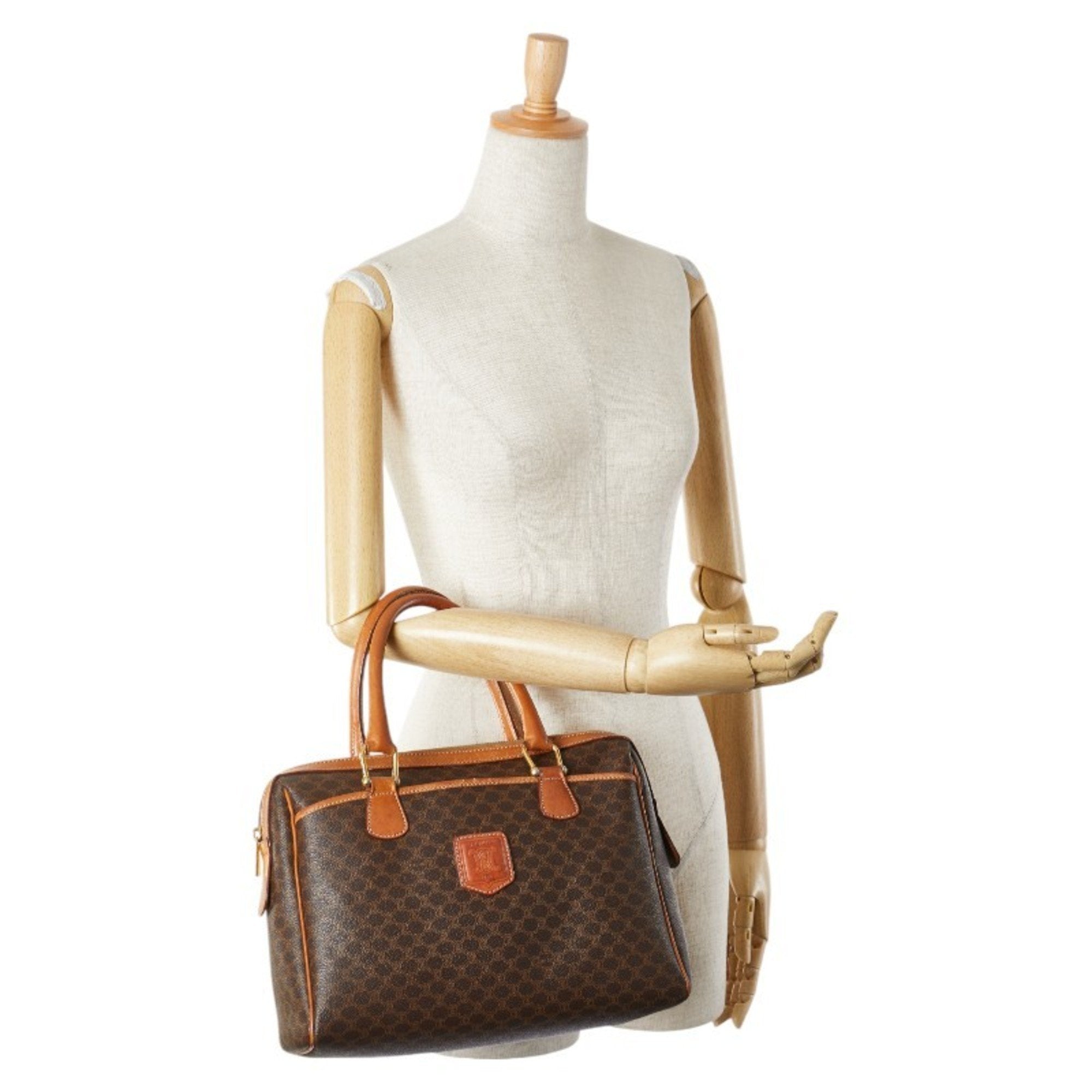 Celine Brown Pvc Leather Handbag (Pre-Owned)
