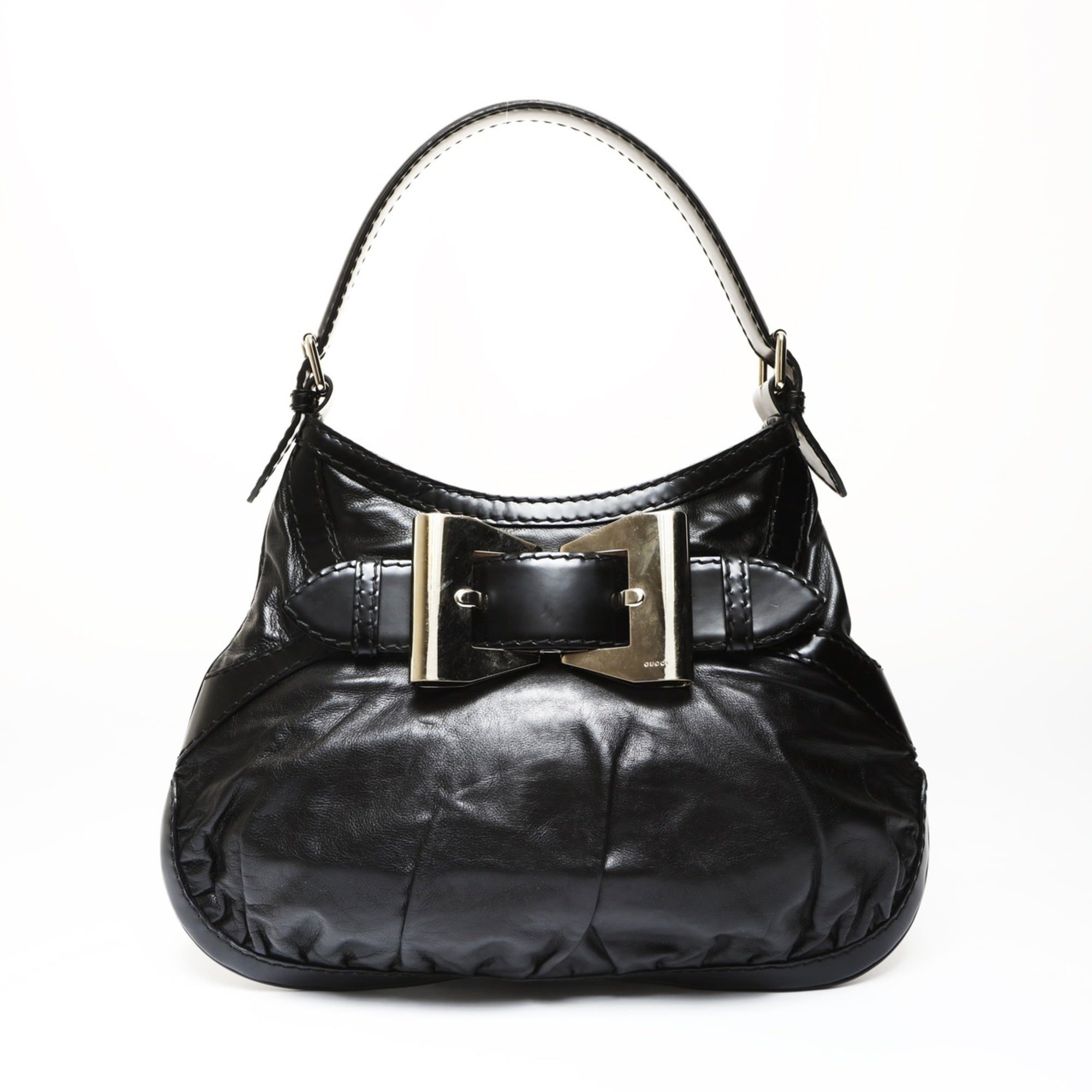 Gucci Black Bow Shoulder Bag (Pre-Owned)