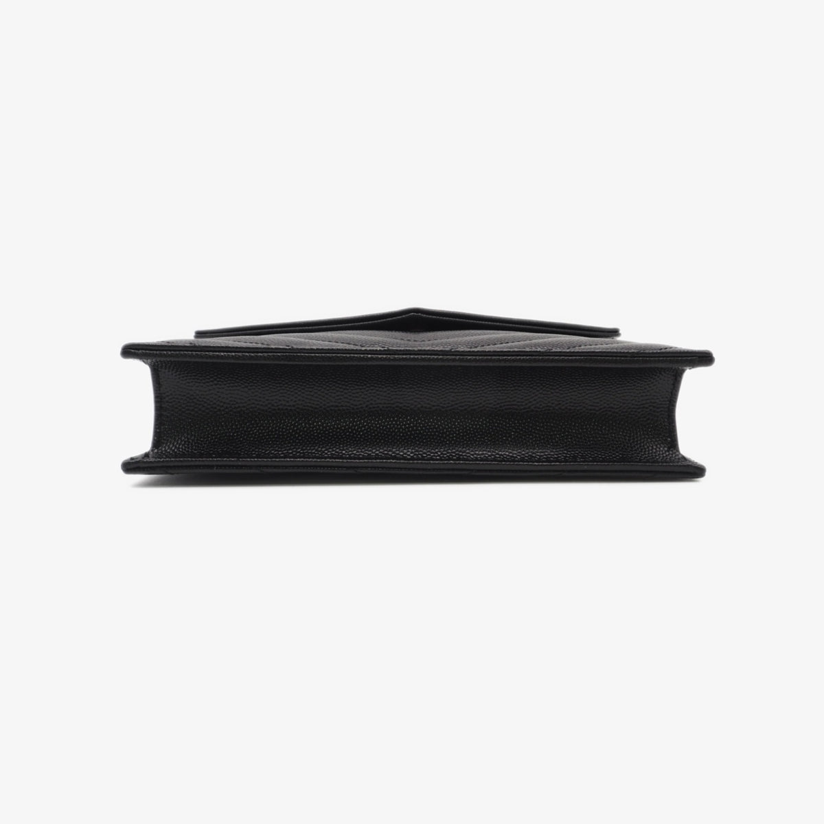 Yves Saint Laurent Black Leather Chain/Shoulder Wallet (Pre-Owned)