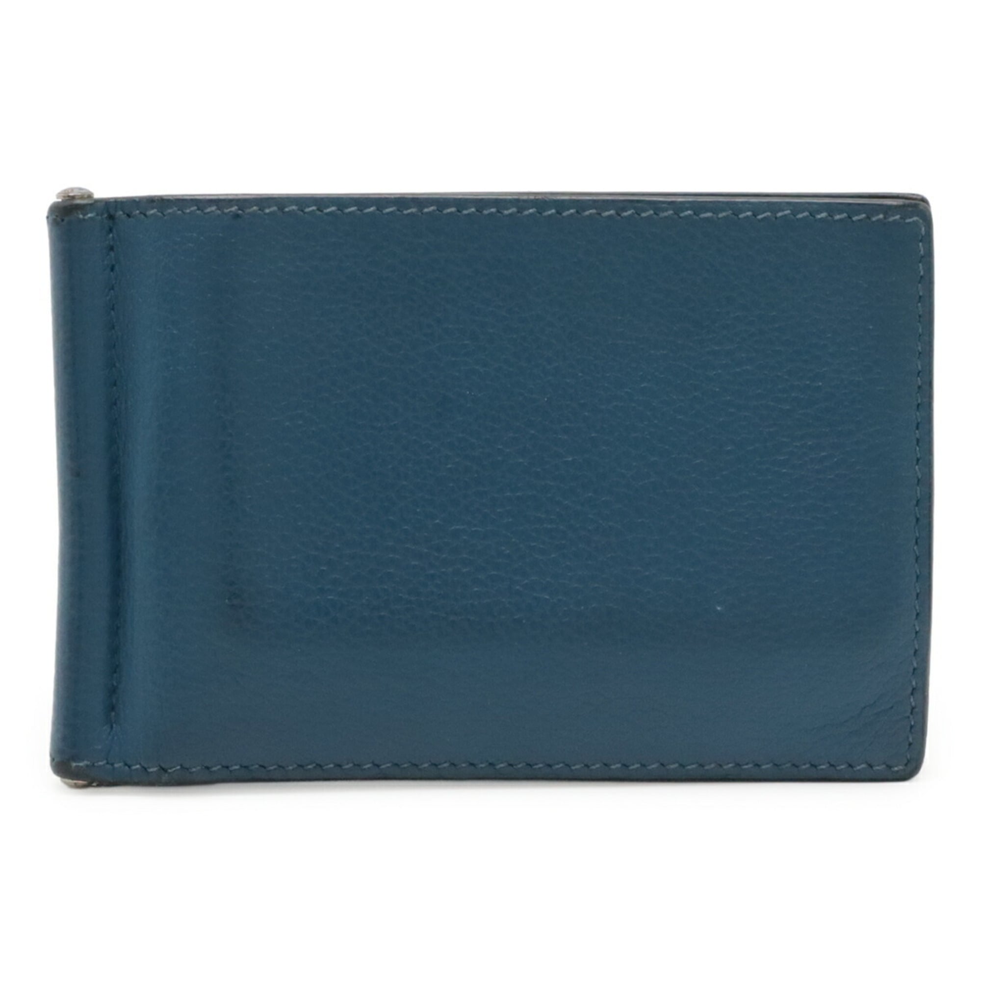 Hermes Blue Epsom Leather Wallet (Bi-Fold) (Pre-Owned)