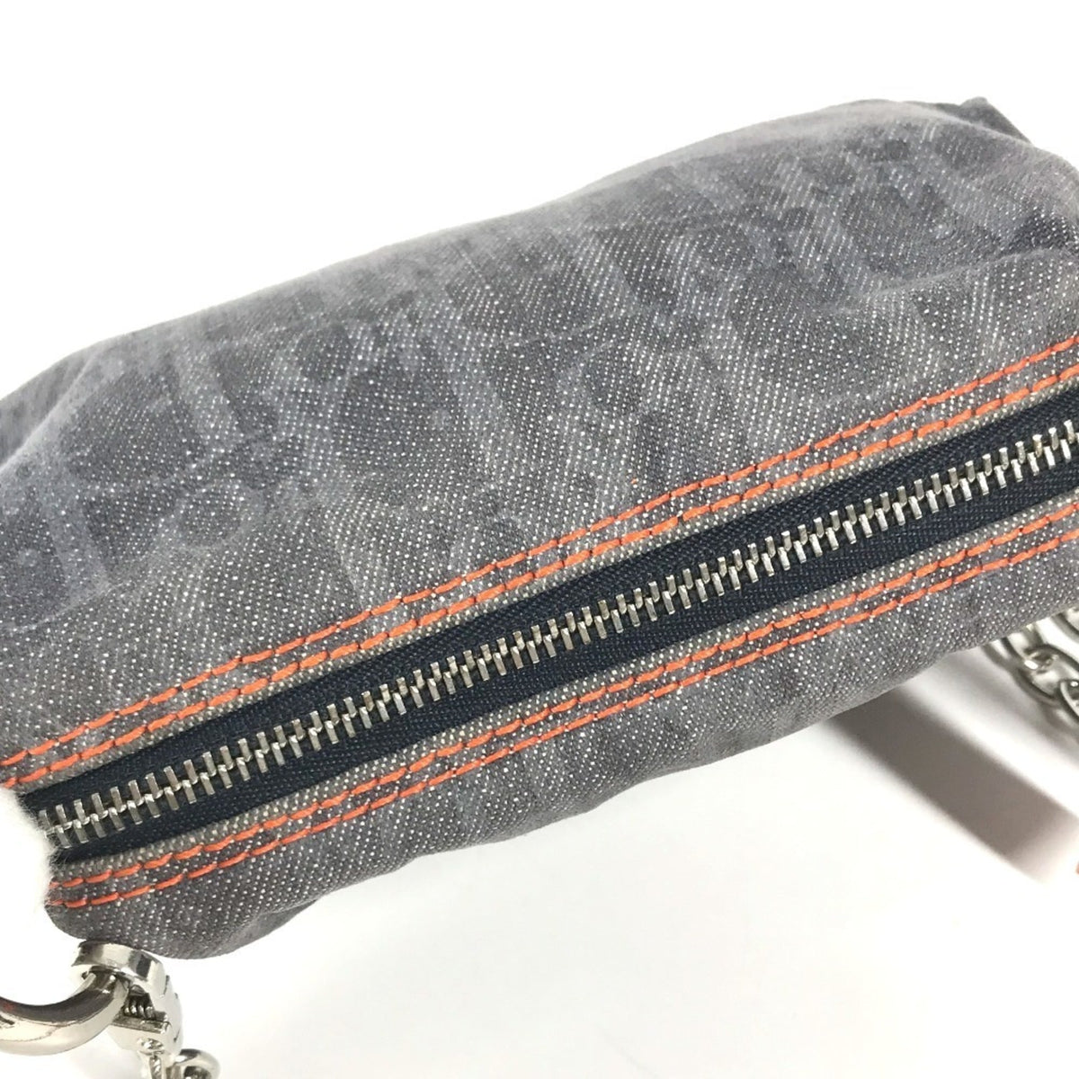 Christian Dior Navy Denim Pouch Shoulder Bag (Pre-Owned)