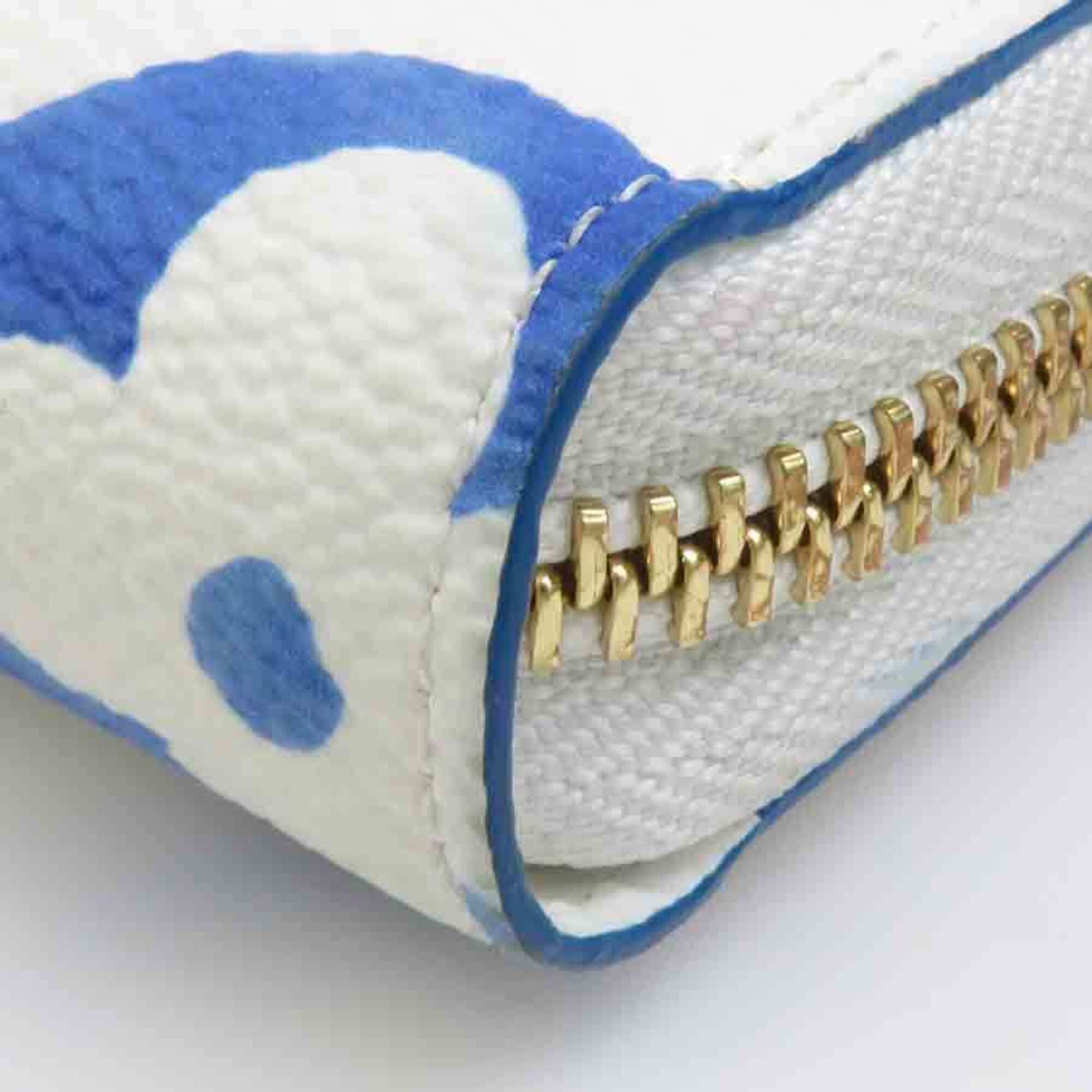 Louis Vuitton Blue White Long Wallet (Bi-Fold) (Pre-Owned)