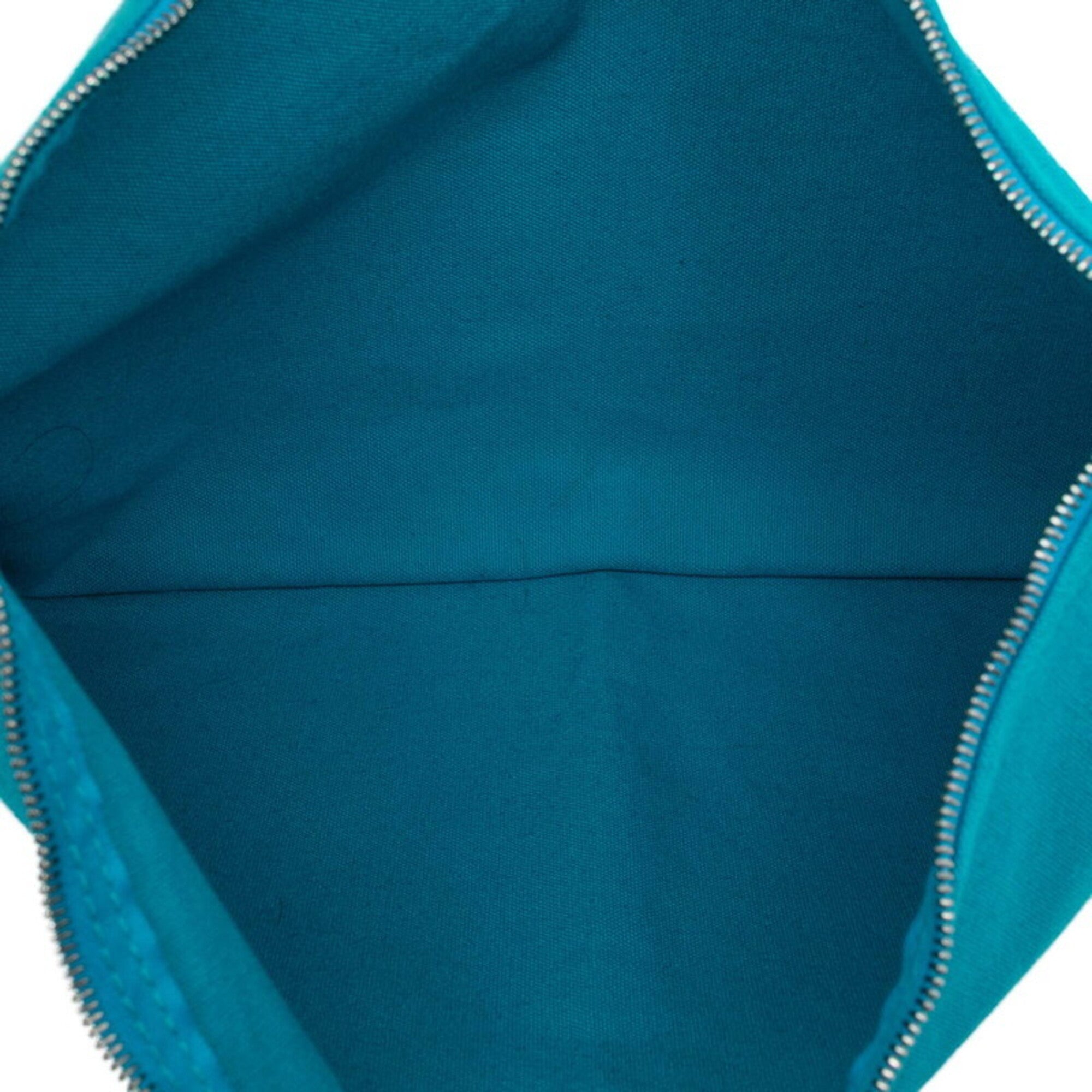 Hermes Blue Canvas Handbag Pouch (Pre-Owned)