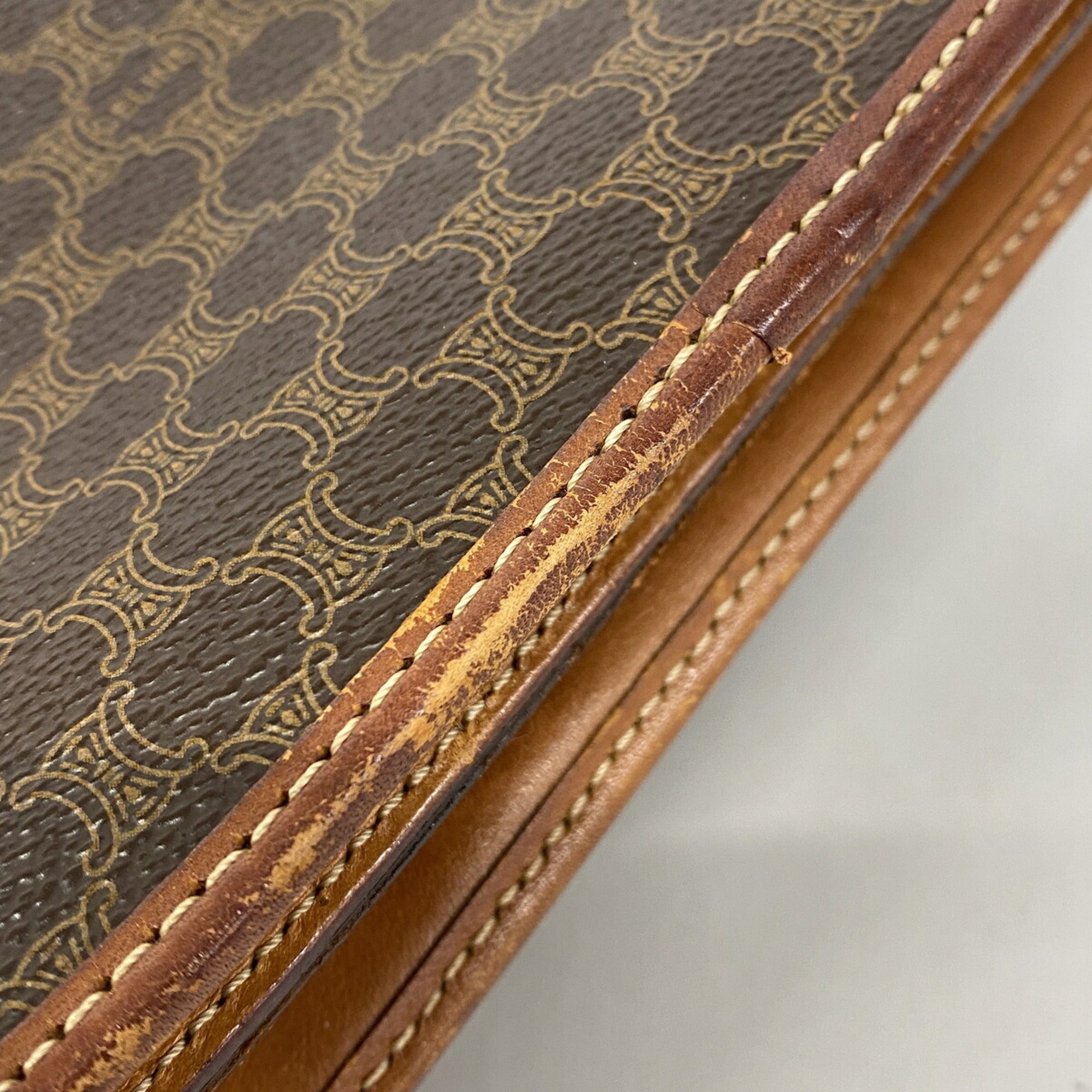 Celine Brown Pvc Shoulder Bag (Pre-Owned)