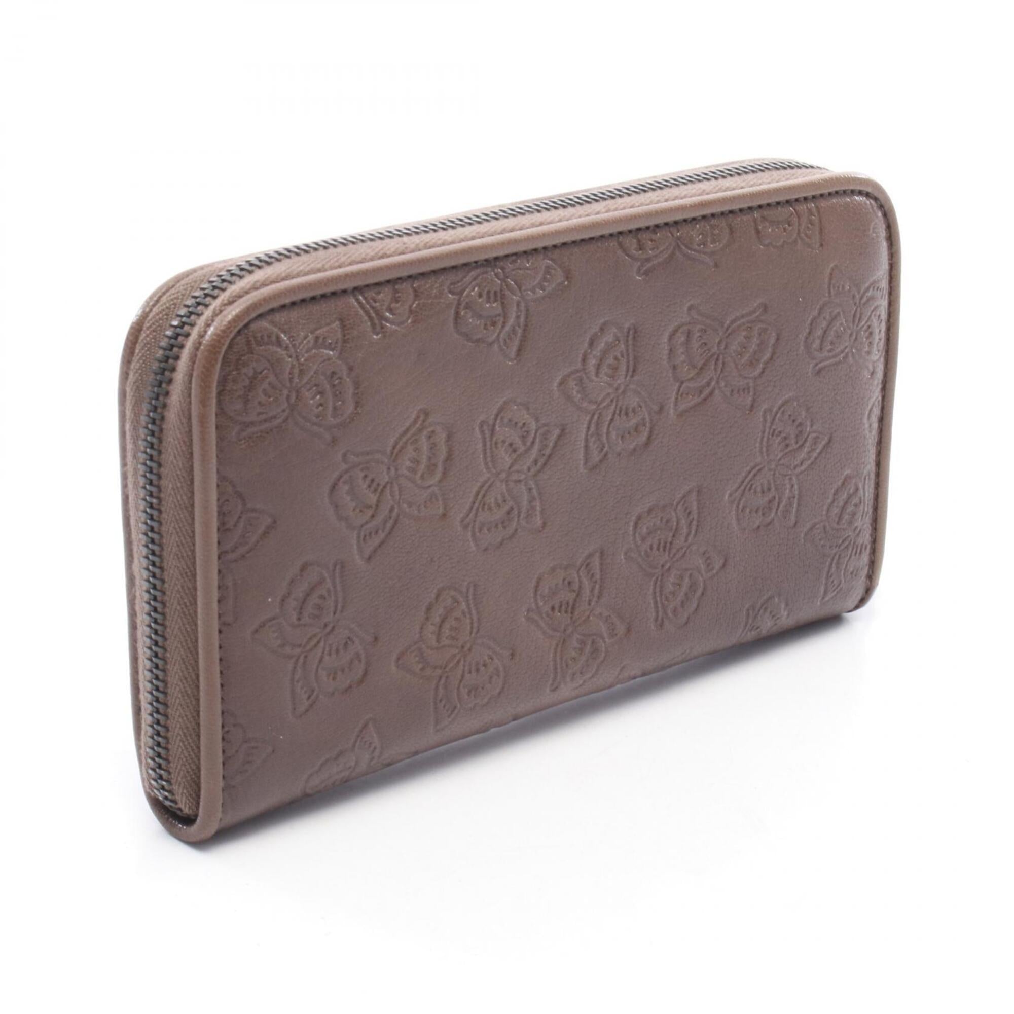 Bottega Veneta Brown Leather Long Wallet (Bi-Fold) (Pre-Owned)