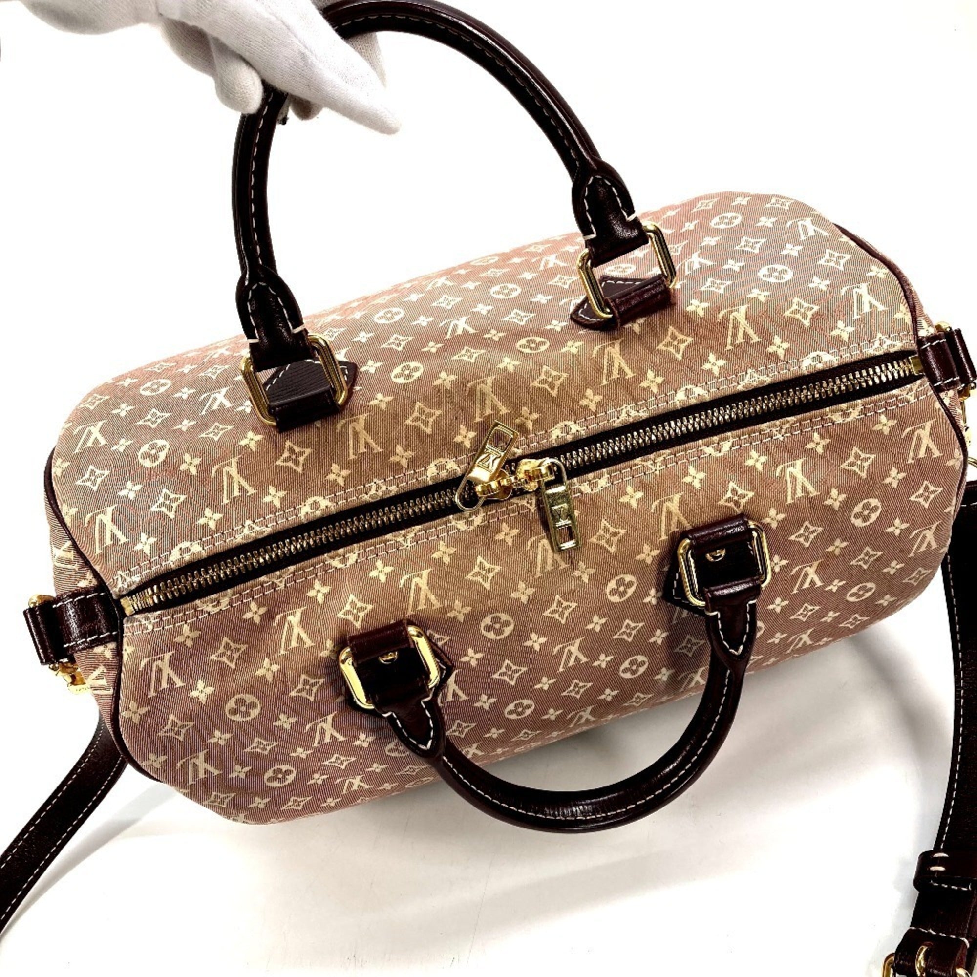 Louis Vuitton Monogram Idylle Brown Sepia Monogram Idylle Boston Bag Shoulder Bag (Pre-Owned)
