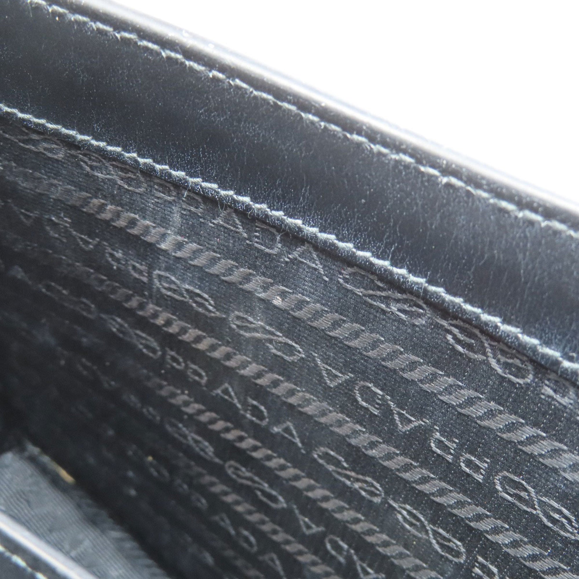 Prada Saffiano Black Saffiano Shoulder Bag (Pre-Owned)