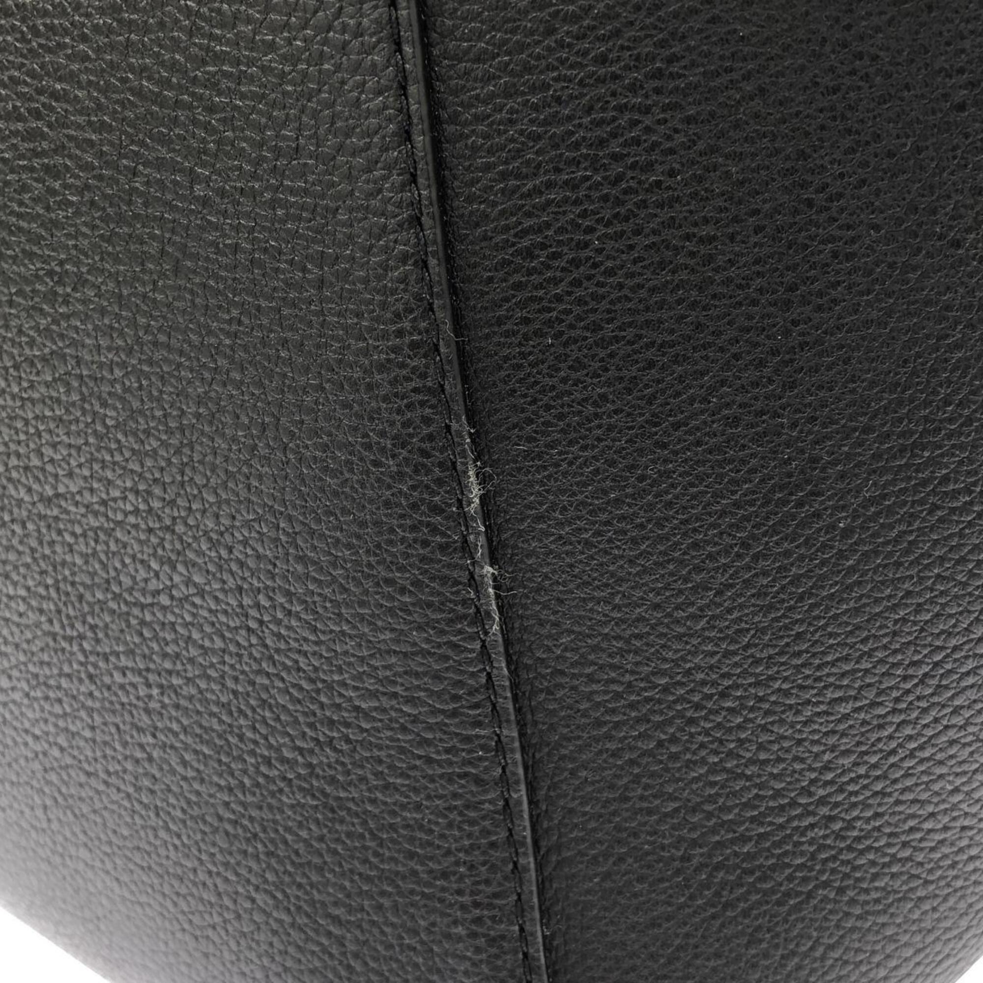 Louis Vuitton Black Leather Handbag (Pre-Owned)