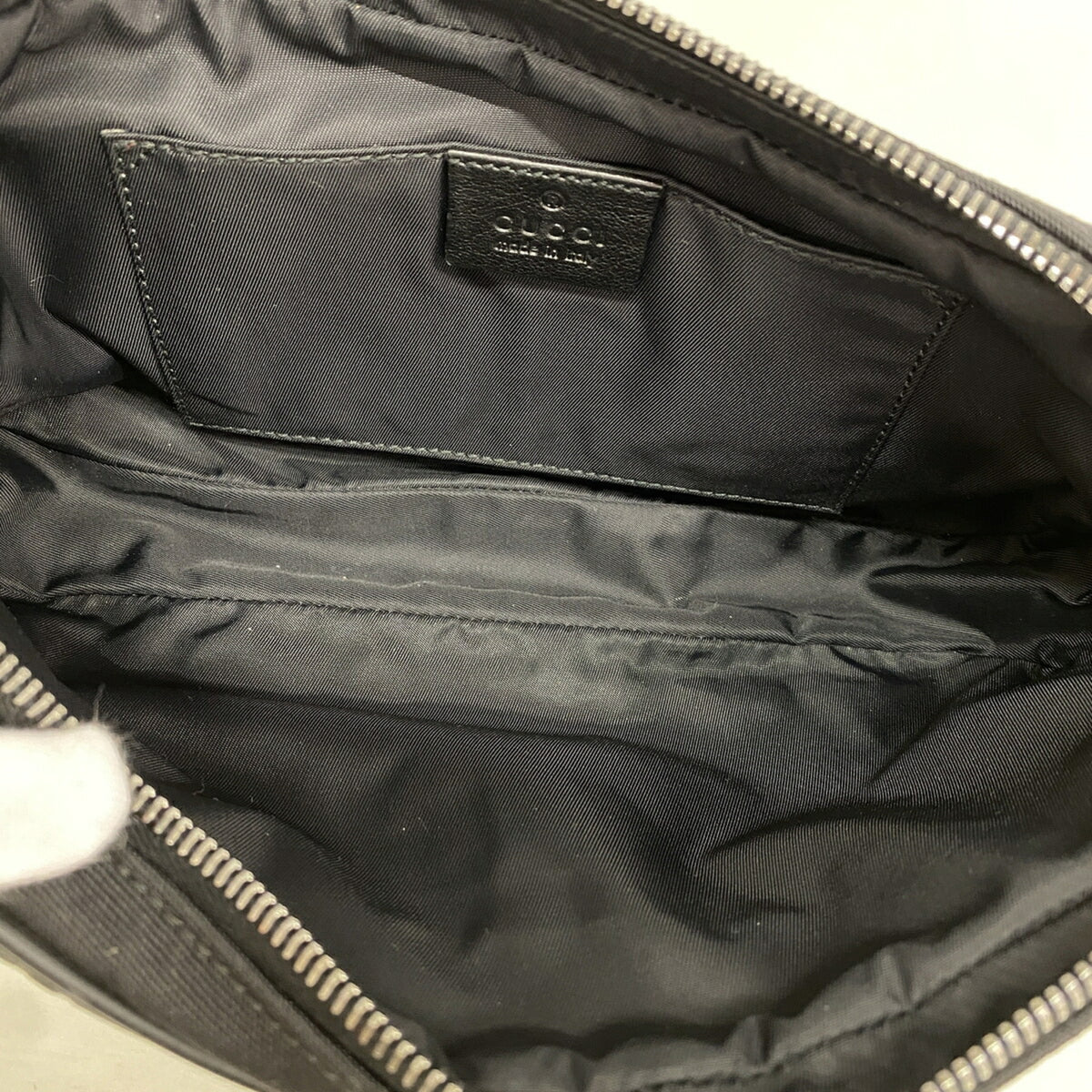 Gucci Black Leather Nylon Fanny Pack (Pre-Owned)