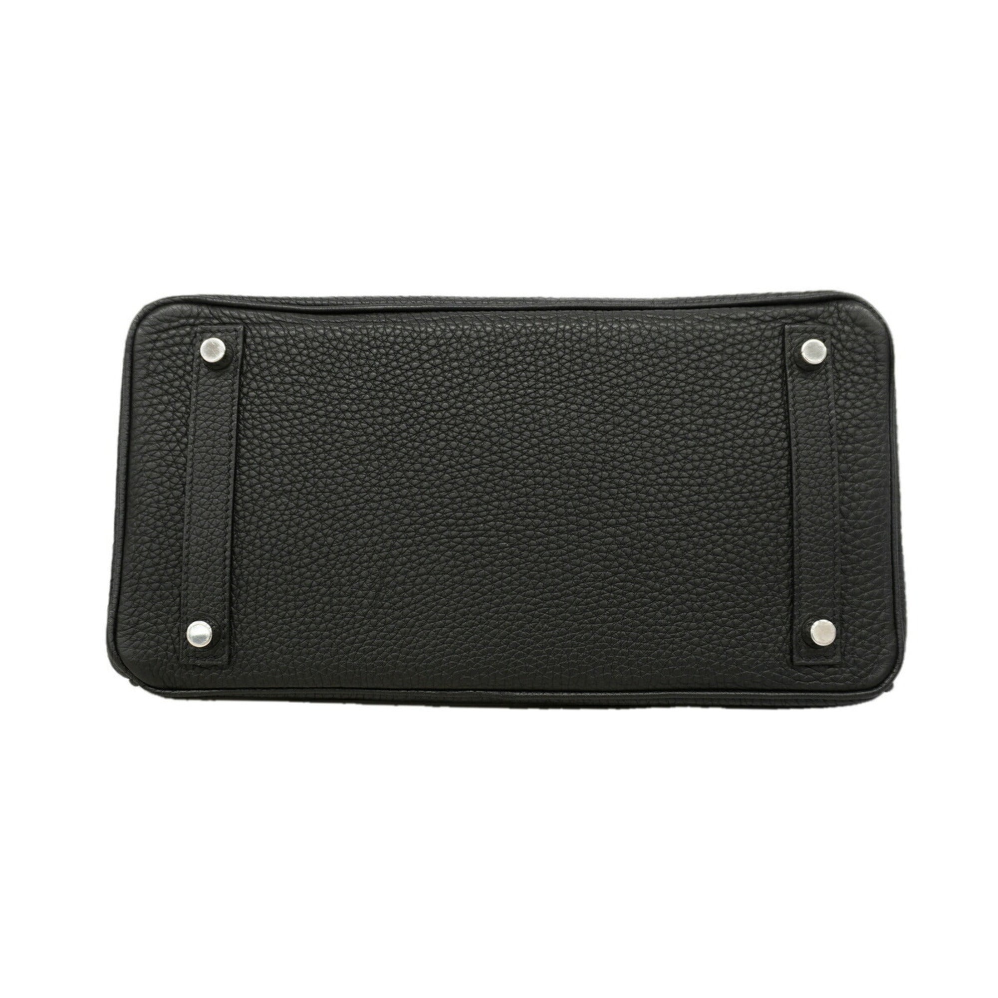 Hermes Black Togo Leather Handbag (Pre-Owned)