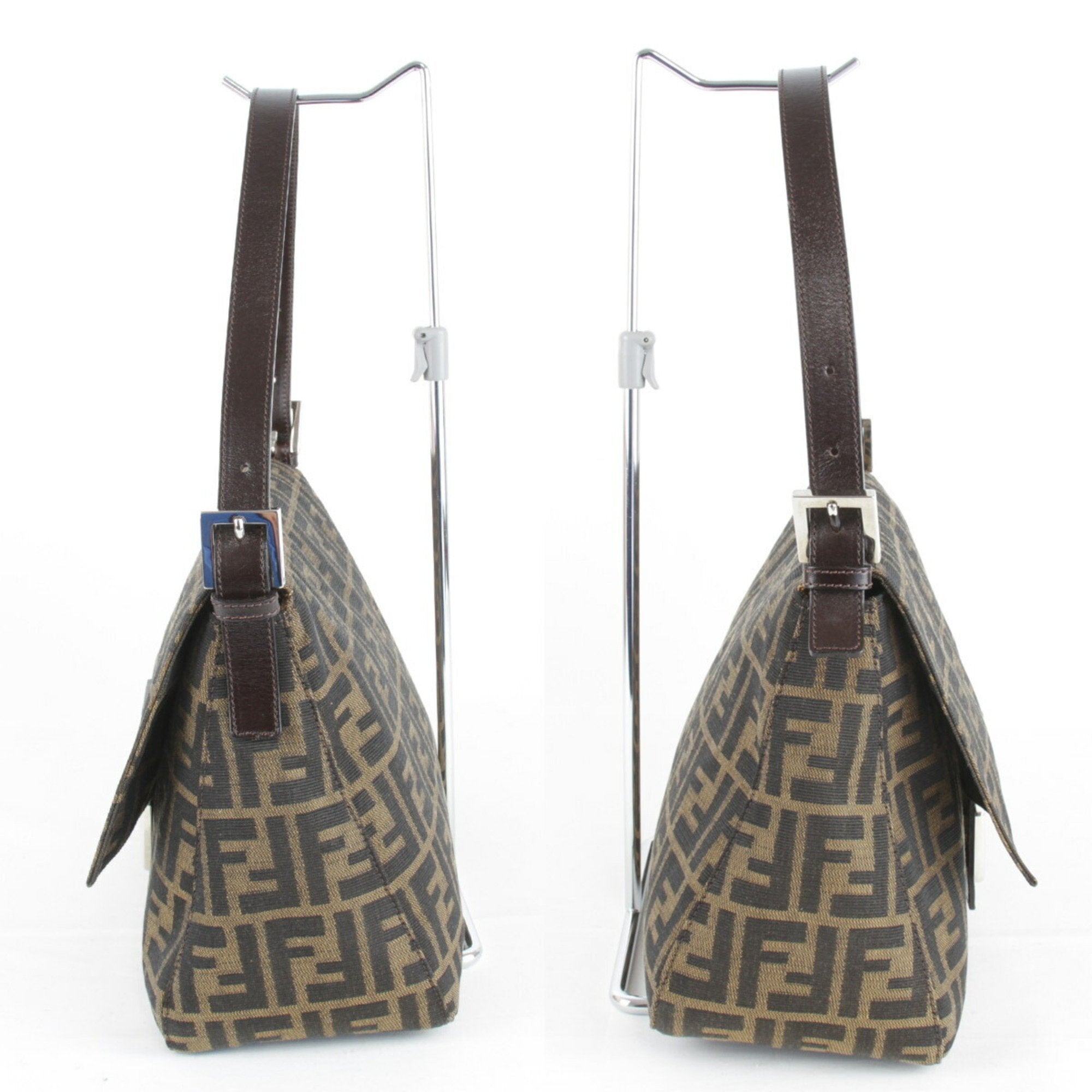 Fendi Brown Canvas Shoulder Bag (Pre-Owned)