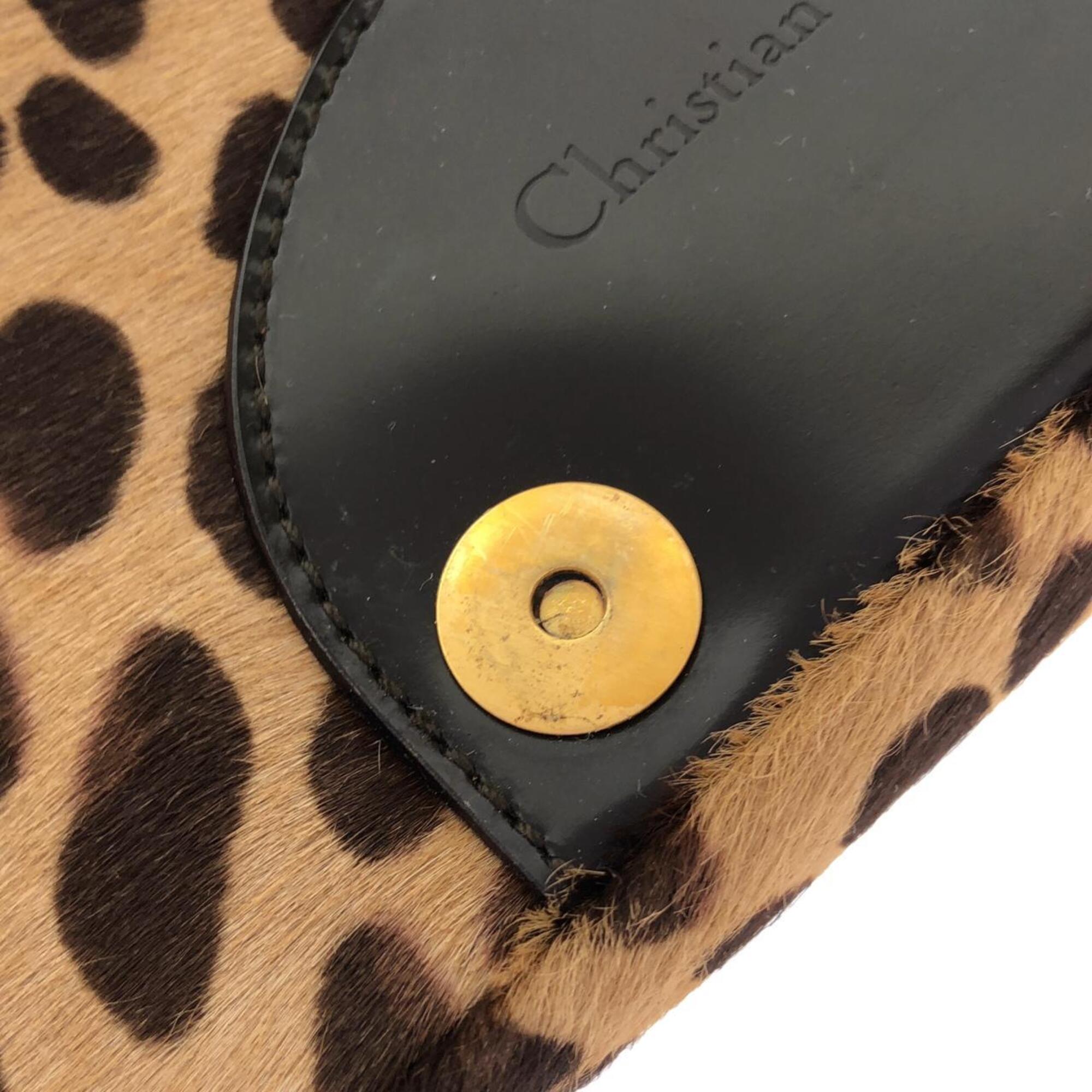Christian Dior Brown Leather Shoulder Bag (Pre-Owned)