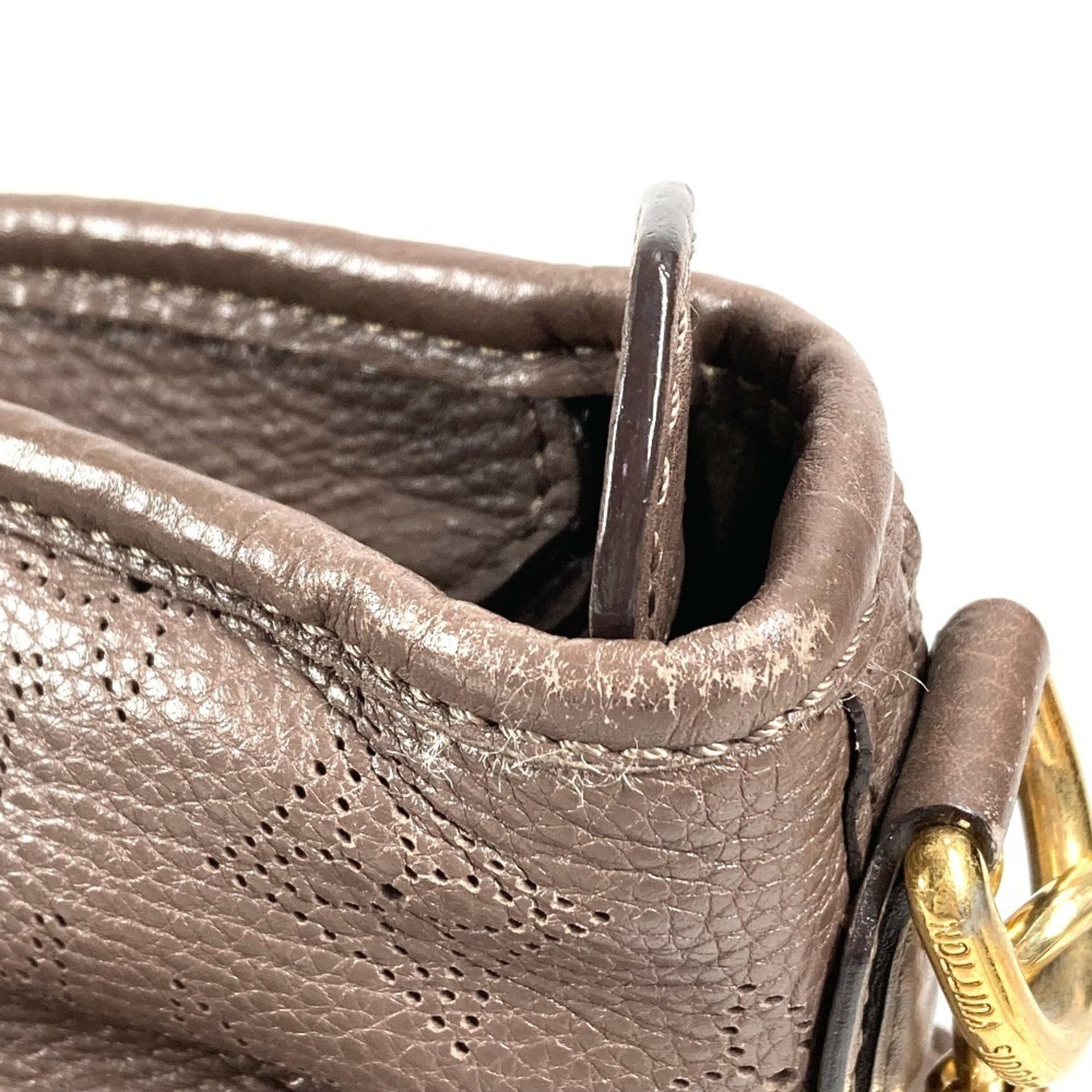 Louis Vuitton Brown Monogram Mahina Leather Leather Handbag Shoulder Bag Tote Bag (Pre-Owned)