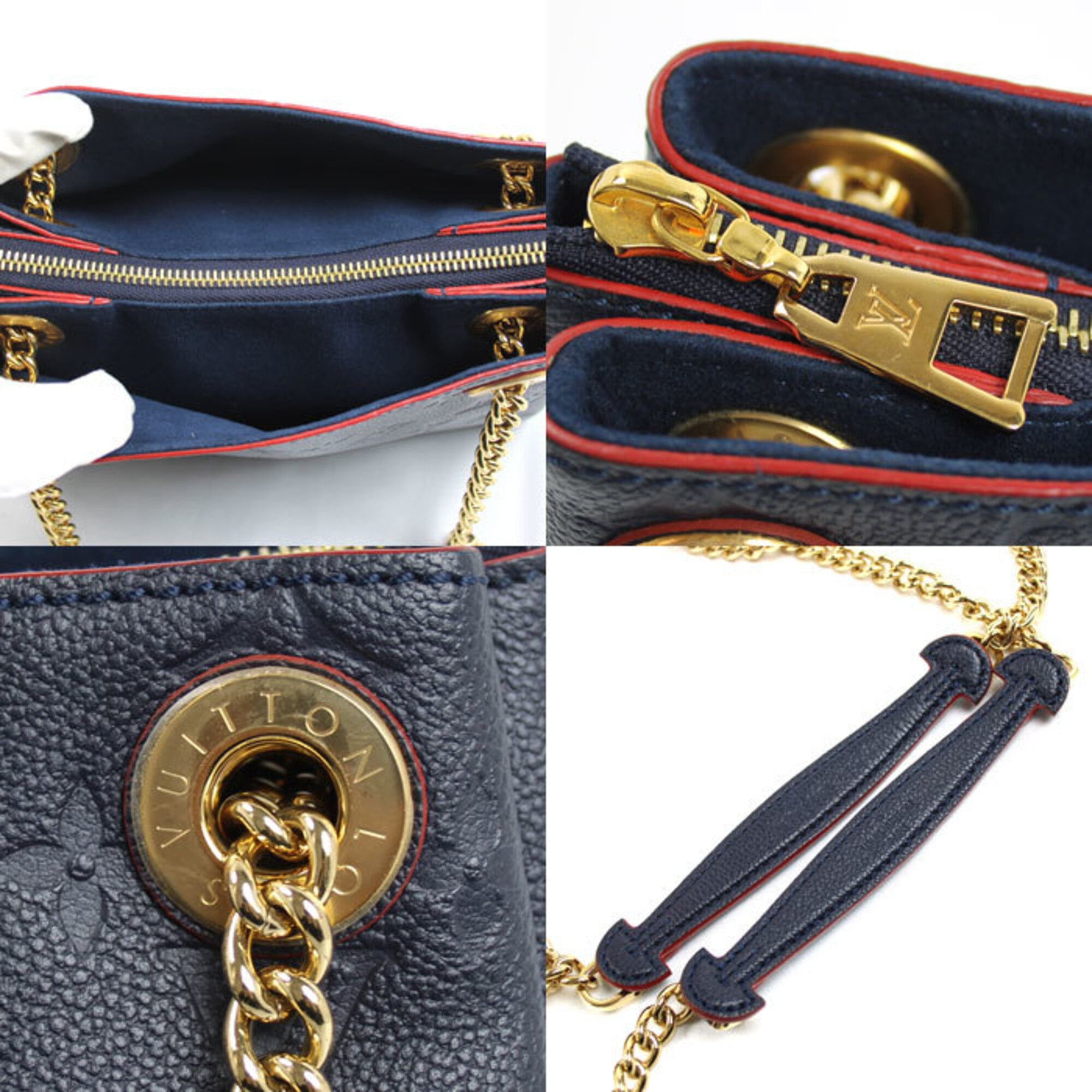 Louis Vuitton Marine Rouge Monogram Empreinte Shoulder Bag (Pre-Owned)