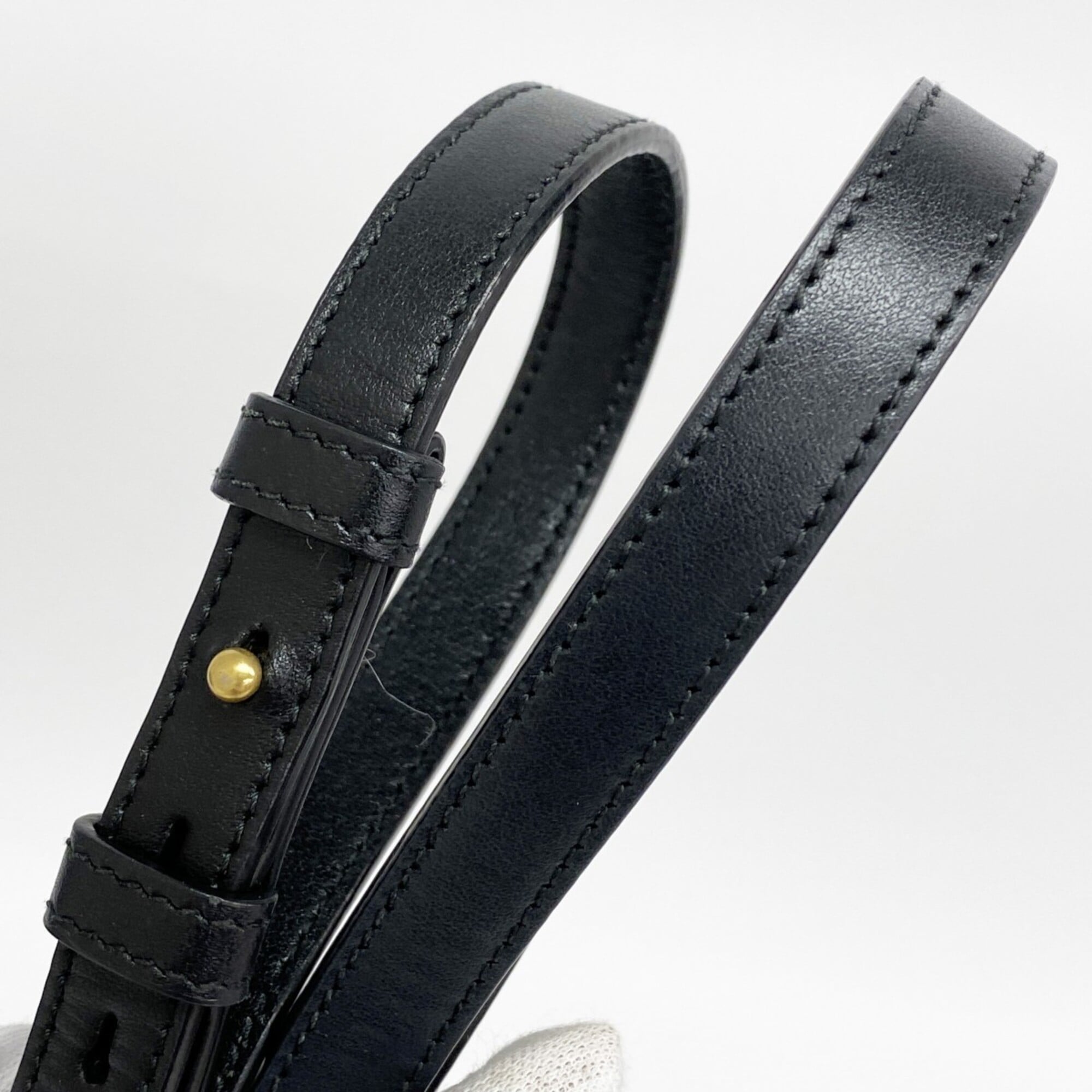Gucci Black Leather Shoulder Bag (Pre-Owned)