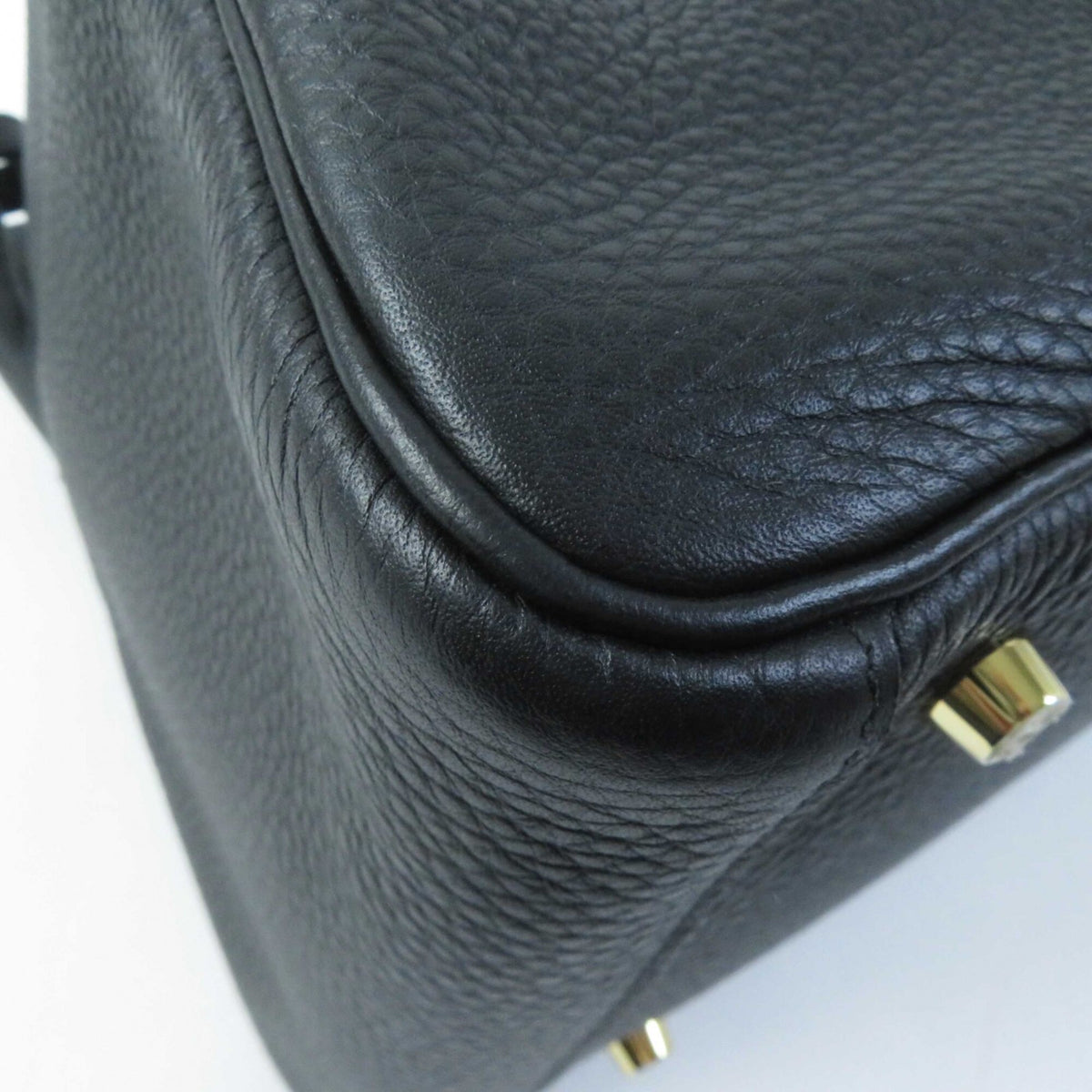 Hermes Lindy Black Taurillon Clemence Leather Shoulder Bag (Pre-Owned)