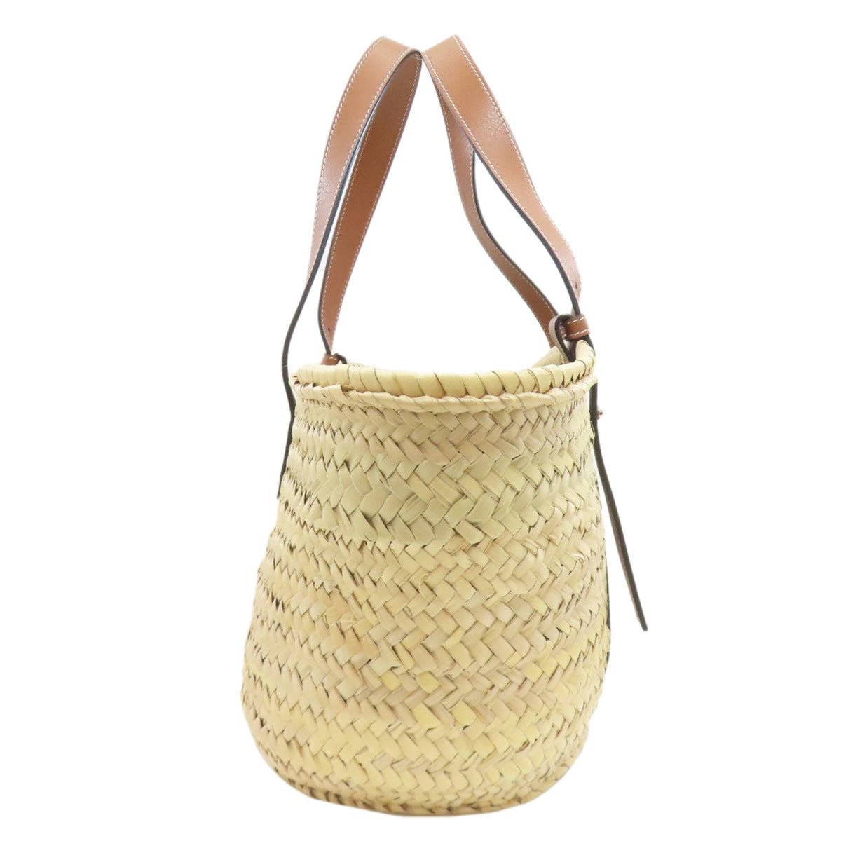 Loewe Beige Raffia Basket Tote Bag (Pre-Owned)