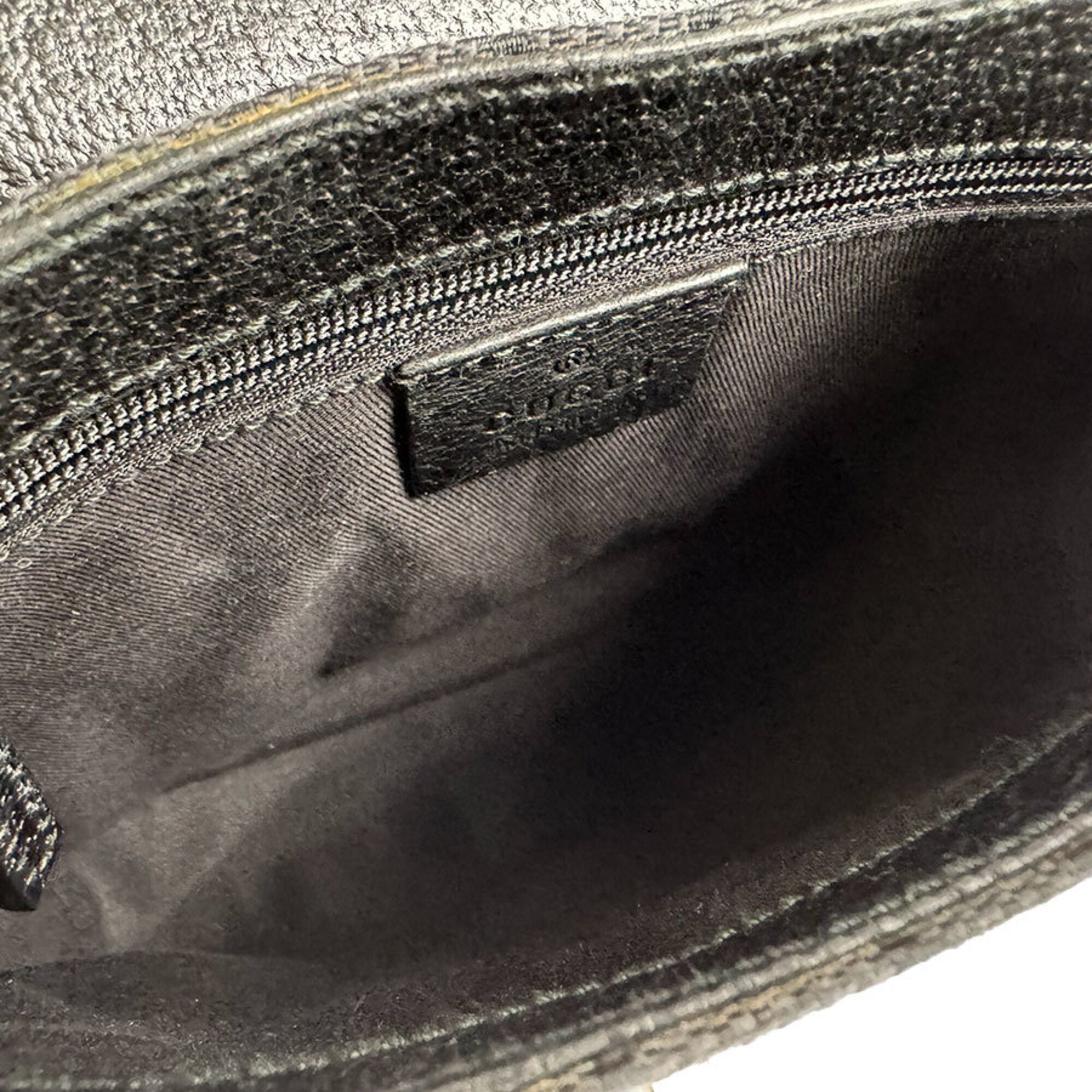 Gucci Black Gg Canvas Fanny Pack Sling Bag (Pre-Owned)