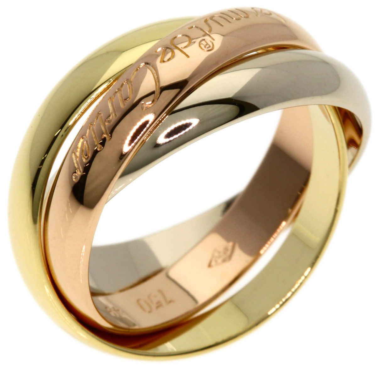 Cartier Trinity Yellow Gold (18K) Pink Gold (18K) White Gold (18K) Band Ring (Pre-Owned)