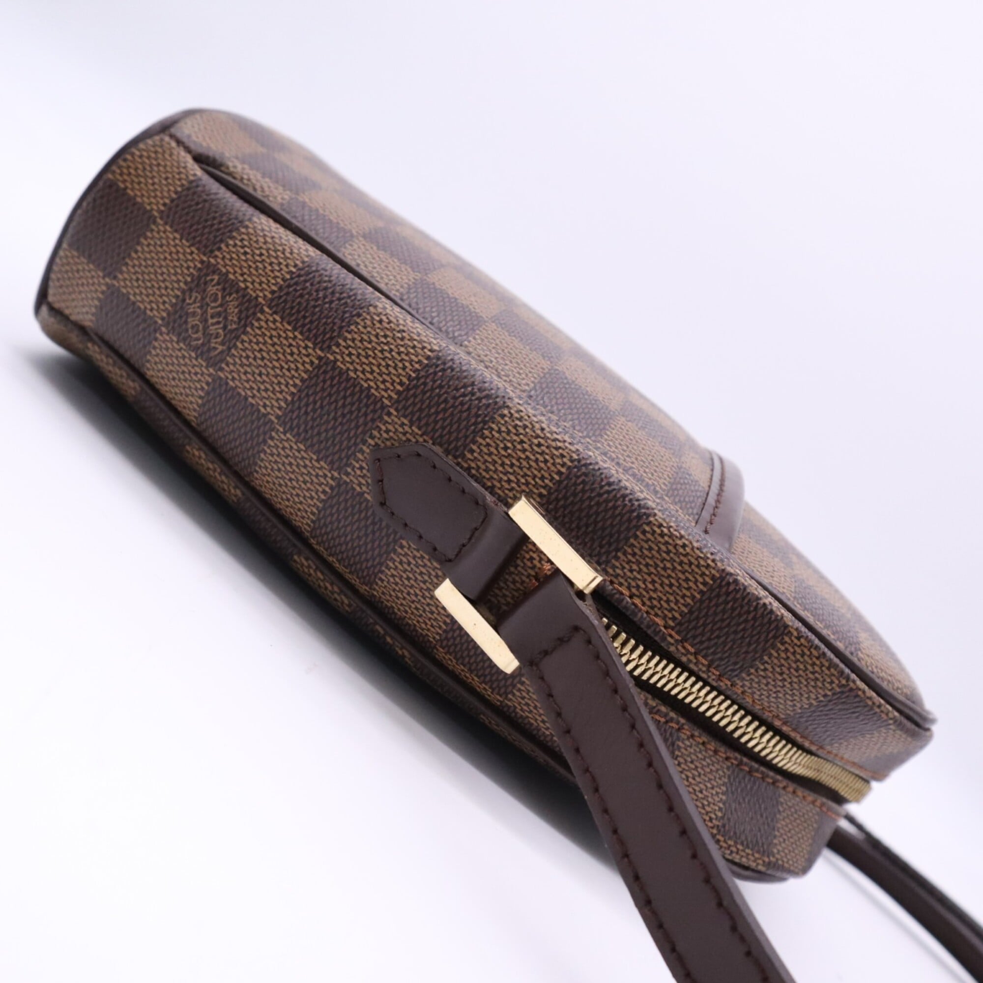 Louis Vuitton Damier Beige Brown Coated Canvas Leather Shoulder Bag (Pre-Owned)