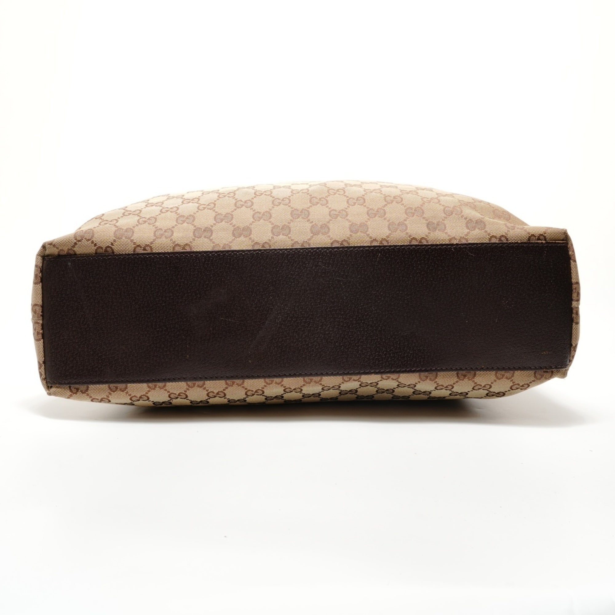Gucci Gg Canvas Beige Gg Canvas Shoulder Bag (Pre-Owned)