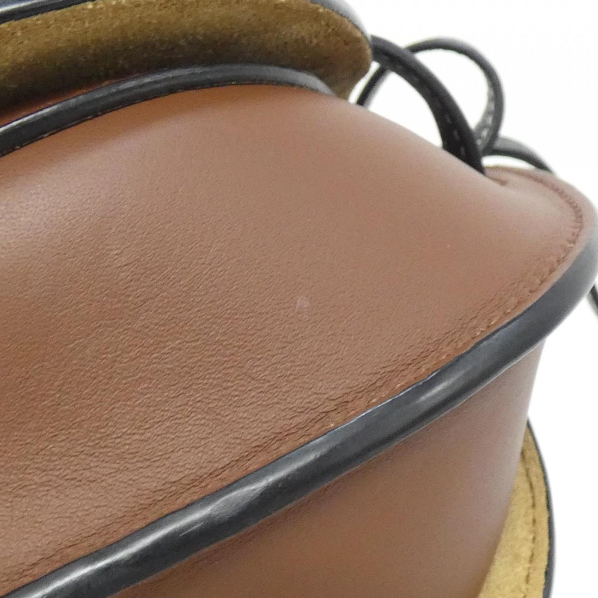 Loewe Purple Leather Shoulder Bag (Pre-Owned)