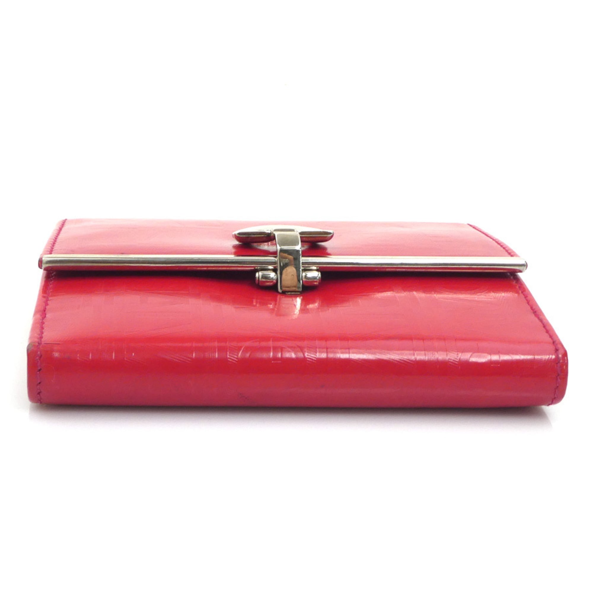 Salvatore Ferragamo Red Color Leather Wallet (Bi-Fold) (Pre-Owned)