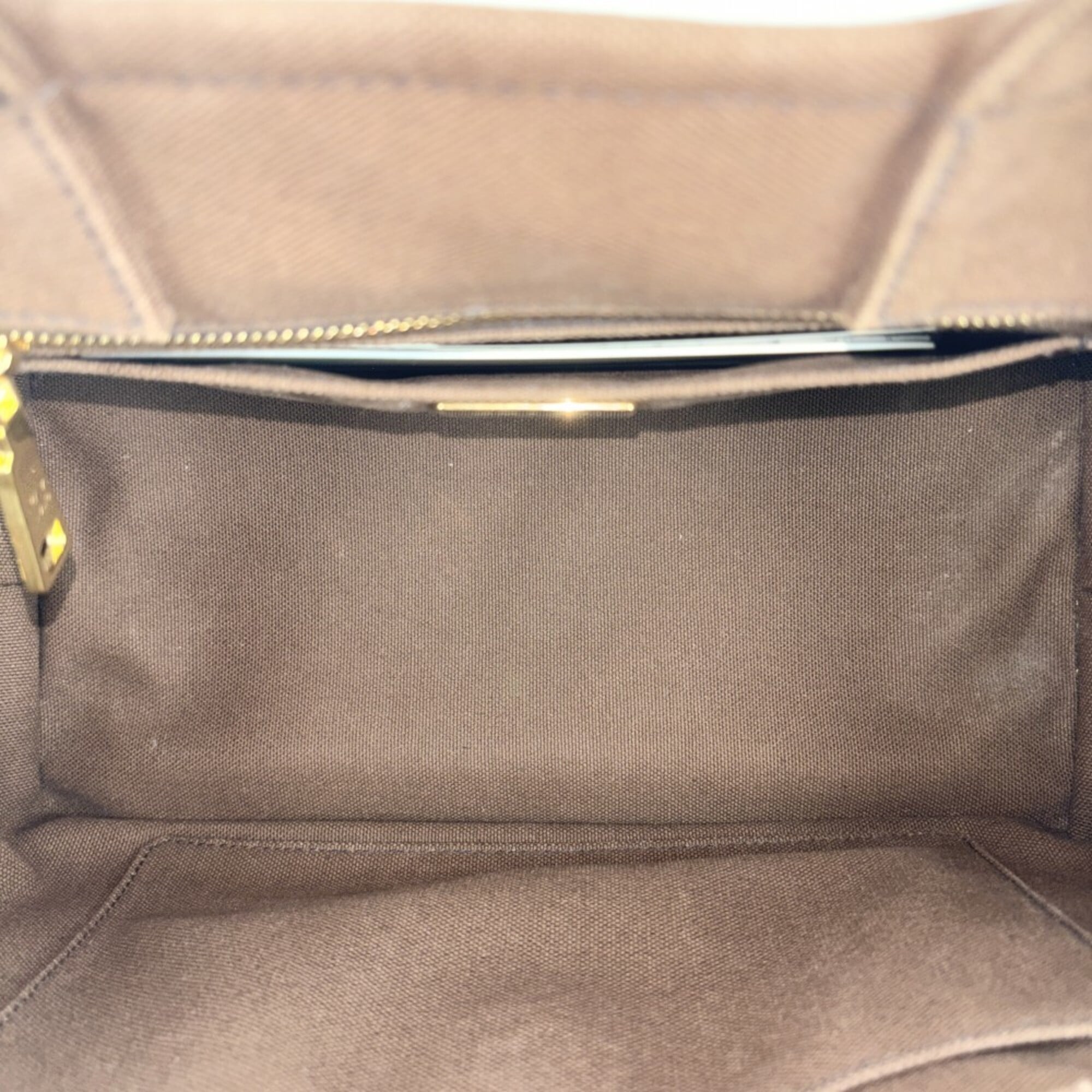 Prada Brown Canvas Straw Handbag Shoulder Bag (Pre-Owned)