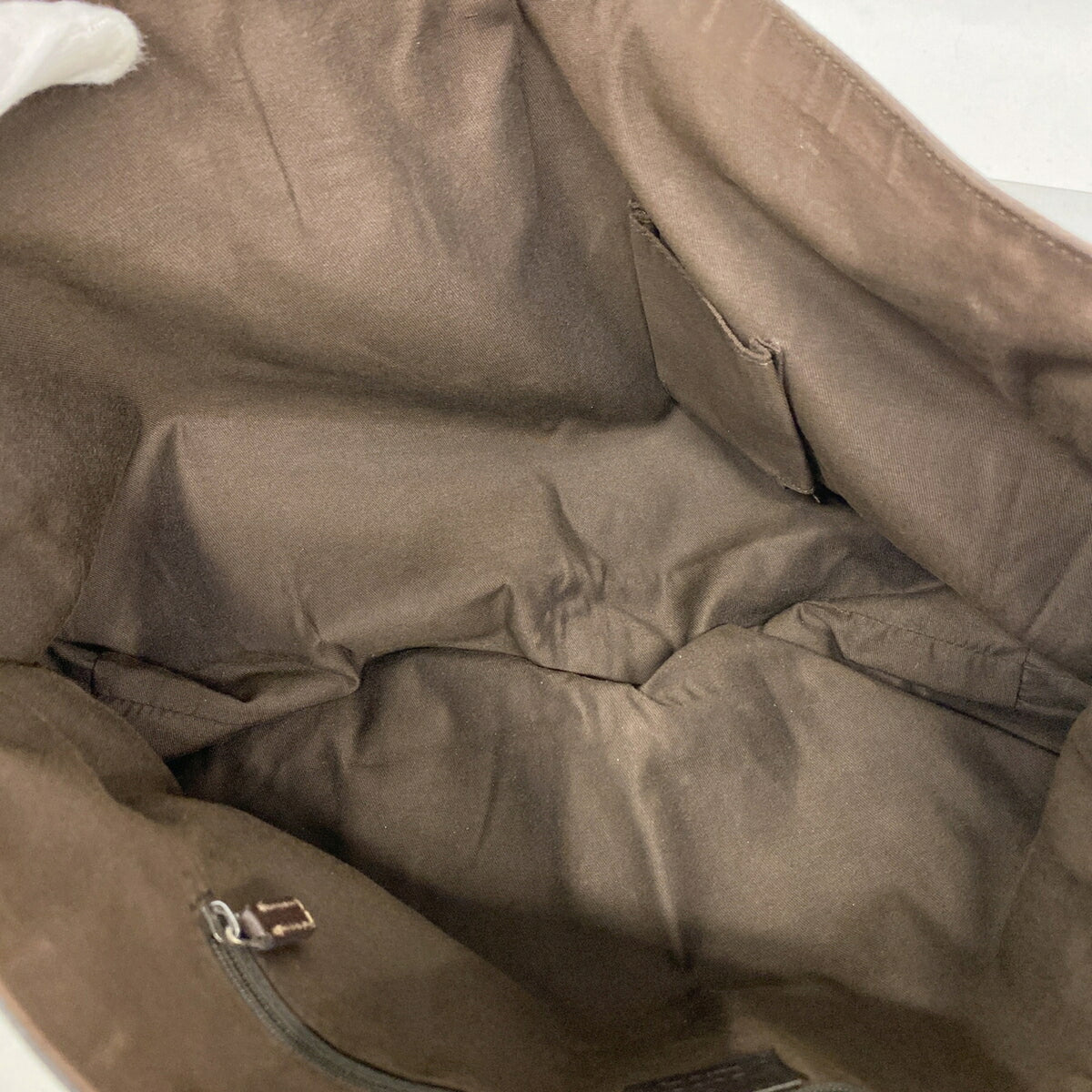Gucci Beige Brown Canvas Tote Bag (Pre-Owned)