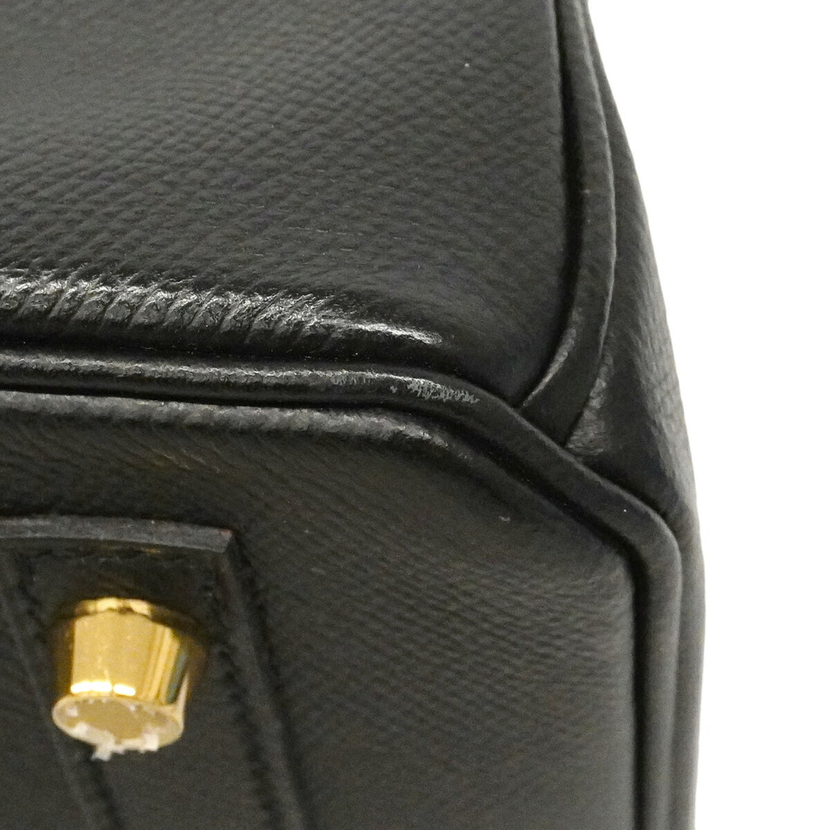 Hermes Black Leather Handbag (Pre-Owned)