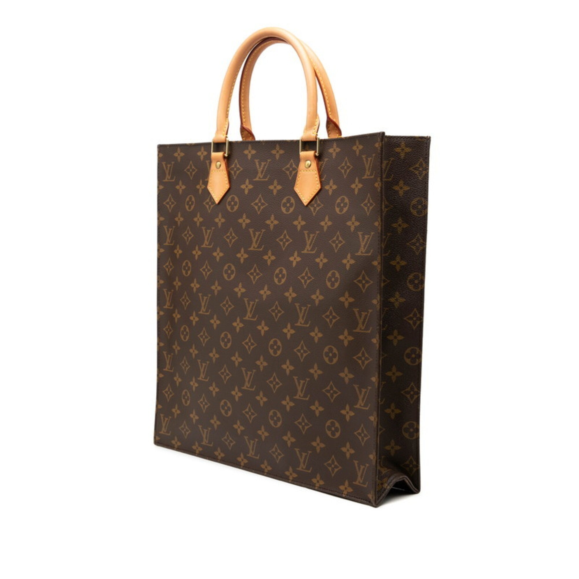 Louis Vuitton Monogram Brown Pvc Leather Handbag Tote Bag (Pre-Owned)