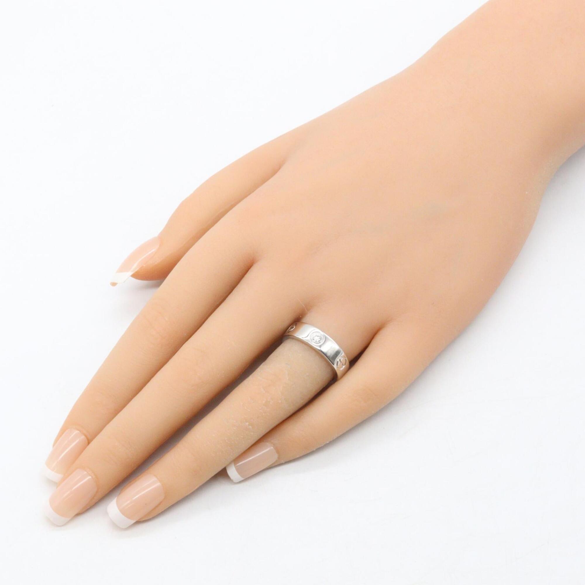 Cartier Silver Clear White Gold (18K) Band Ring (Pre-Owned)