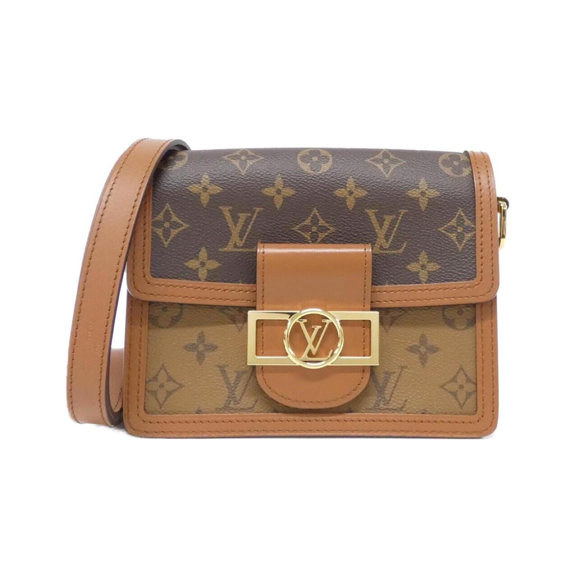 Louis Vuitton Marron Coated Canvas Shoulder Bag (Pre-Owned)