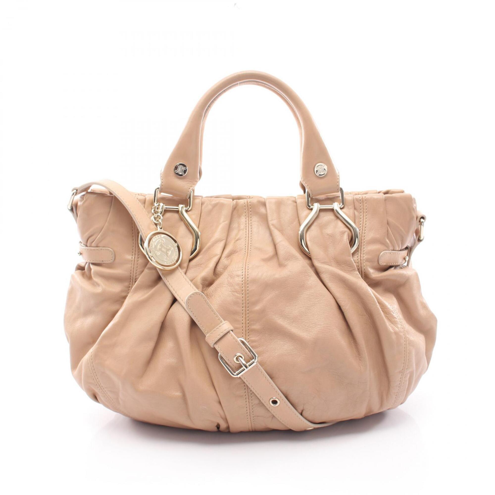 Celine Beige Leather Handbag (Pre-Owned)
